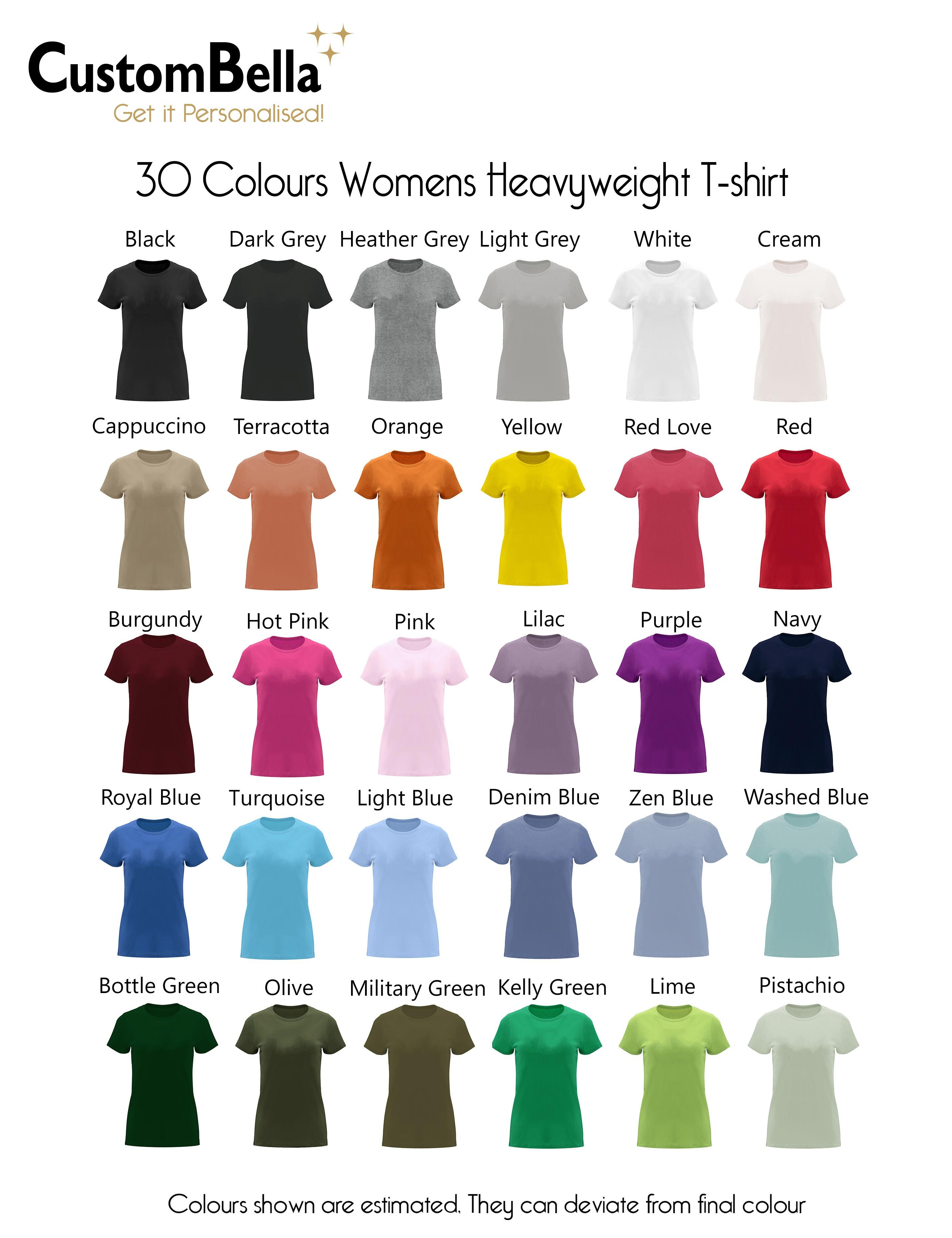 Women's Heavyweight Short Sleeve T-Shirt Denim Blue