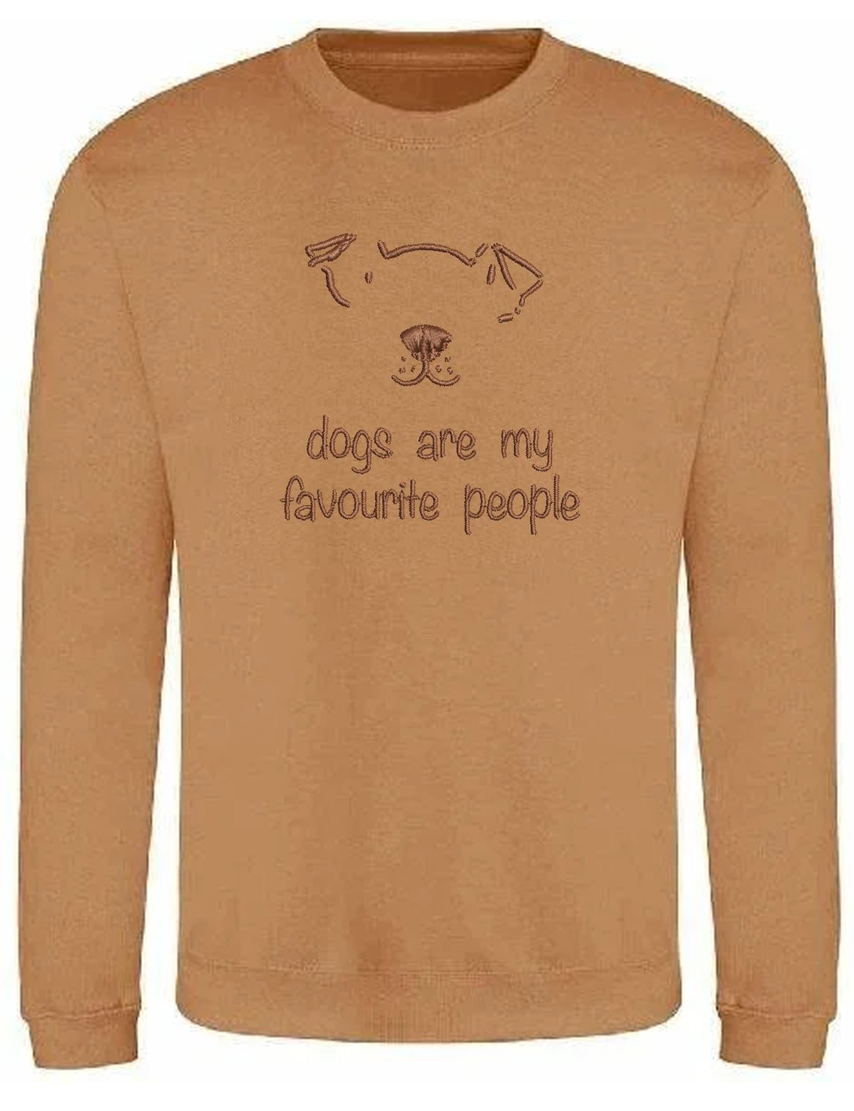 Custom Embroidered Dog Jumper Latte
