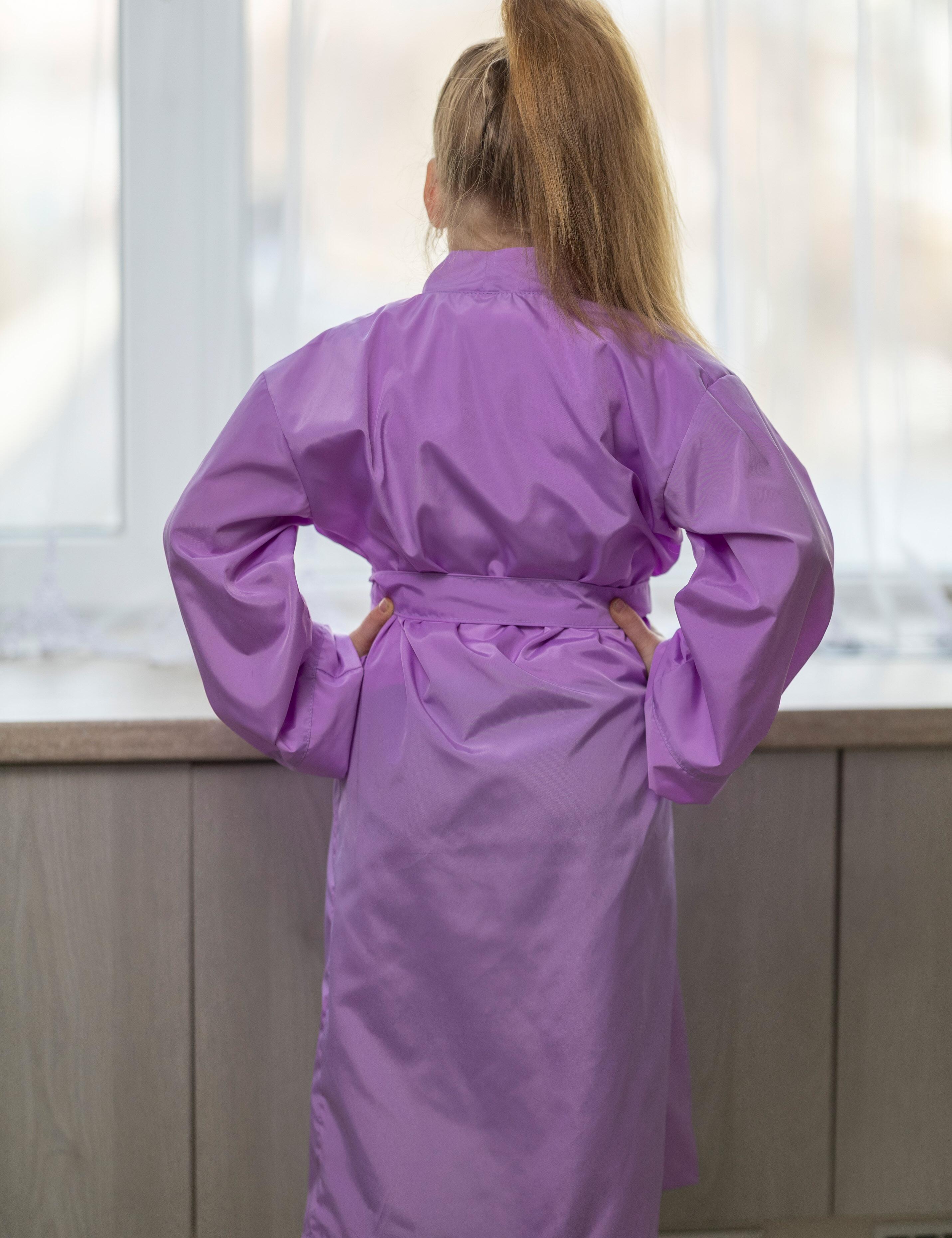 Lilac kimono robe for kids, Nibano brand clothing