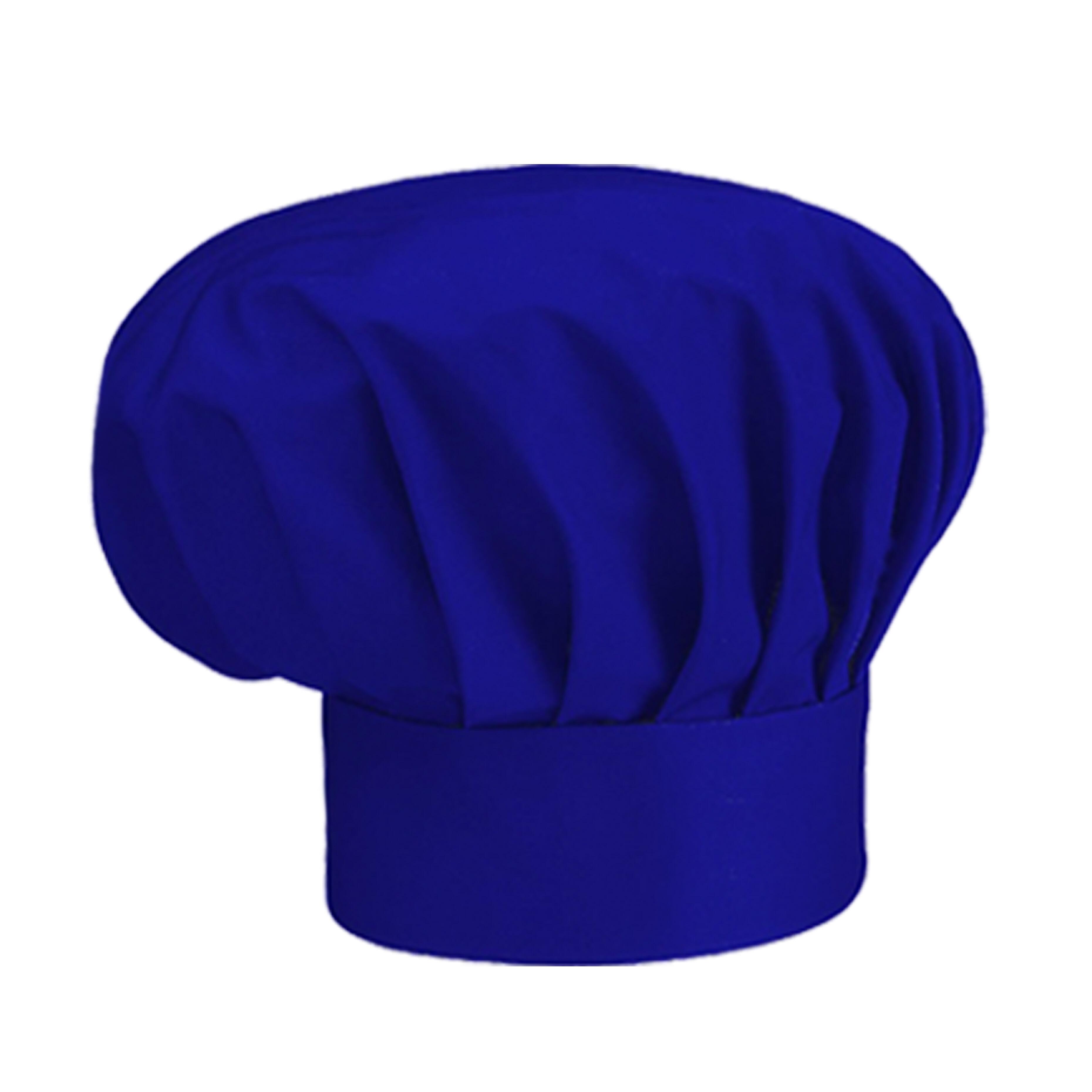 Royal Blue chef’s hat plain design for chefs and catering staff