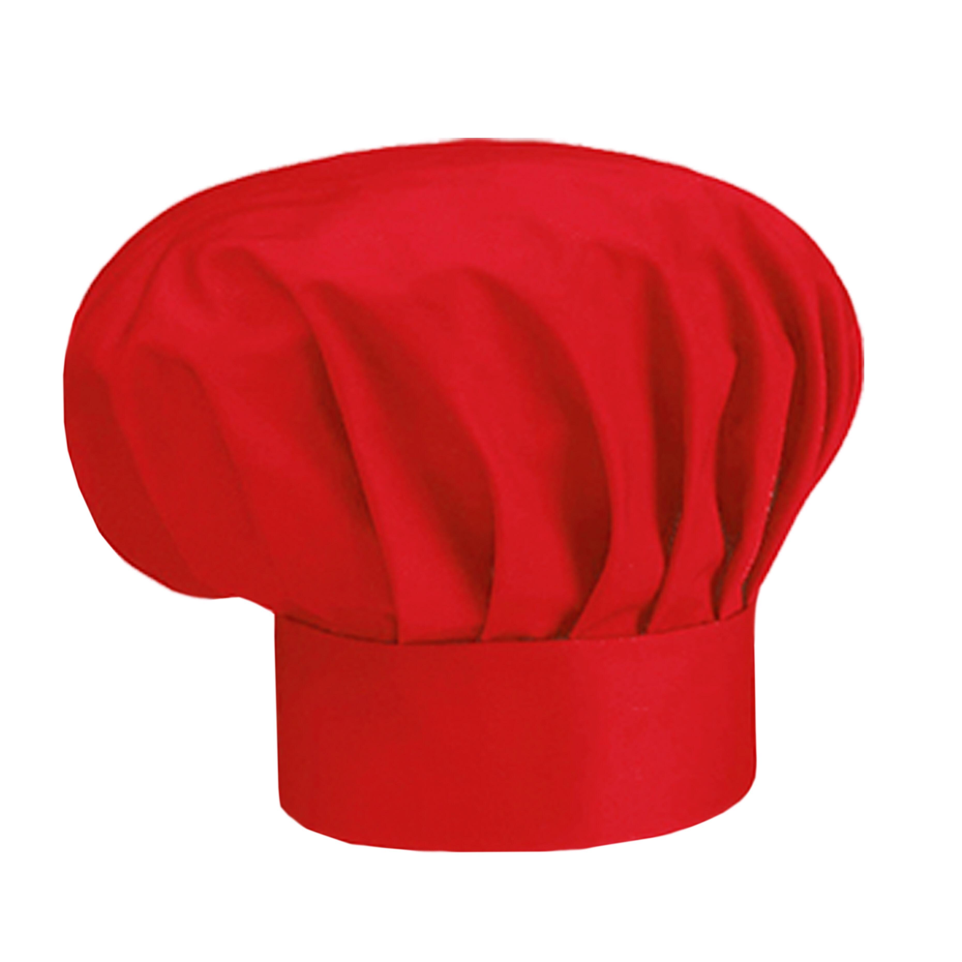 Red chef’s hat for bakery, café and restaurant use