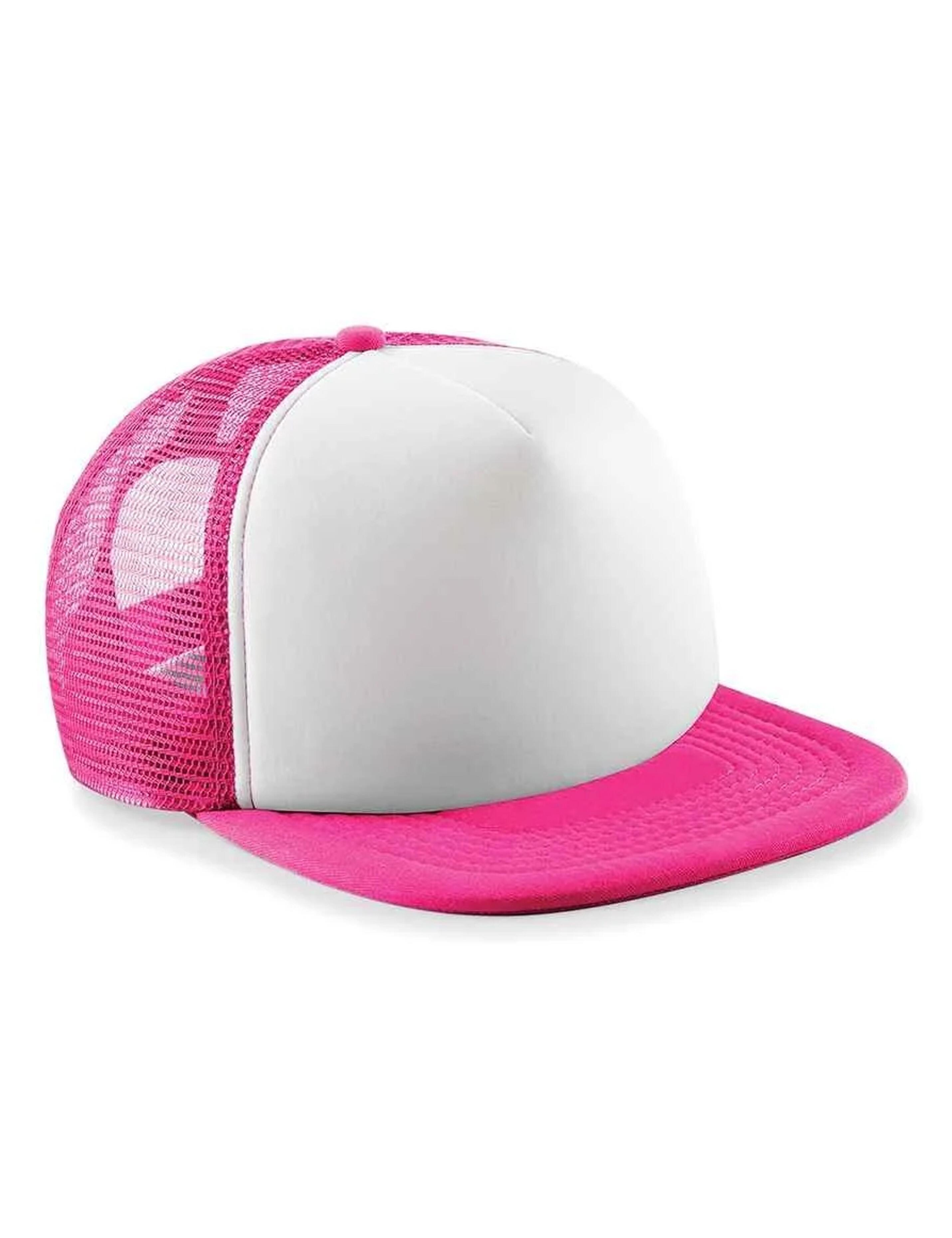 Personalised Emboirdered Snapback Trucker Cap Hot Pink