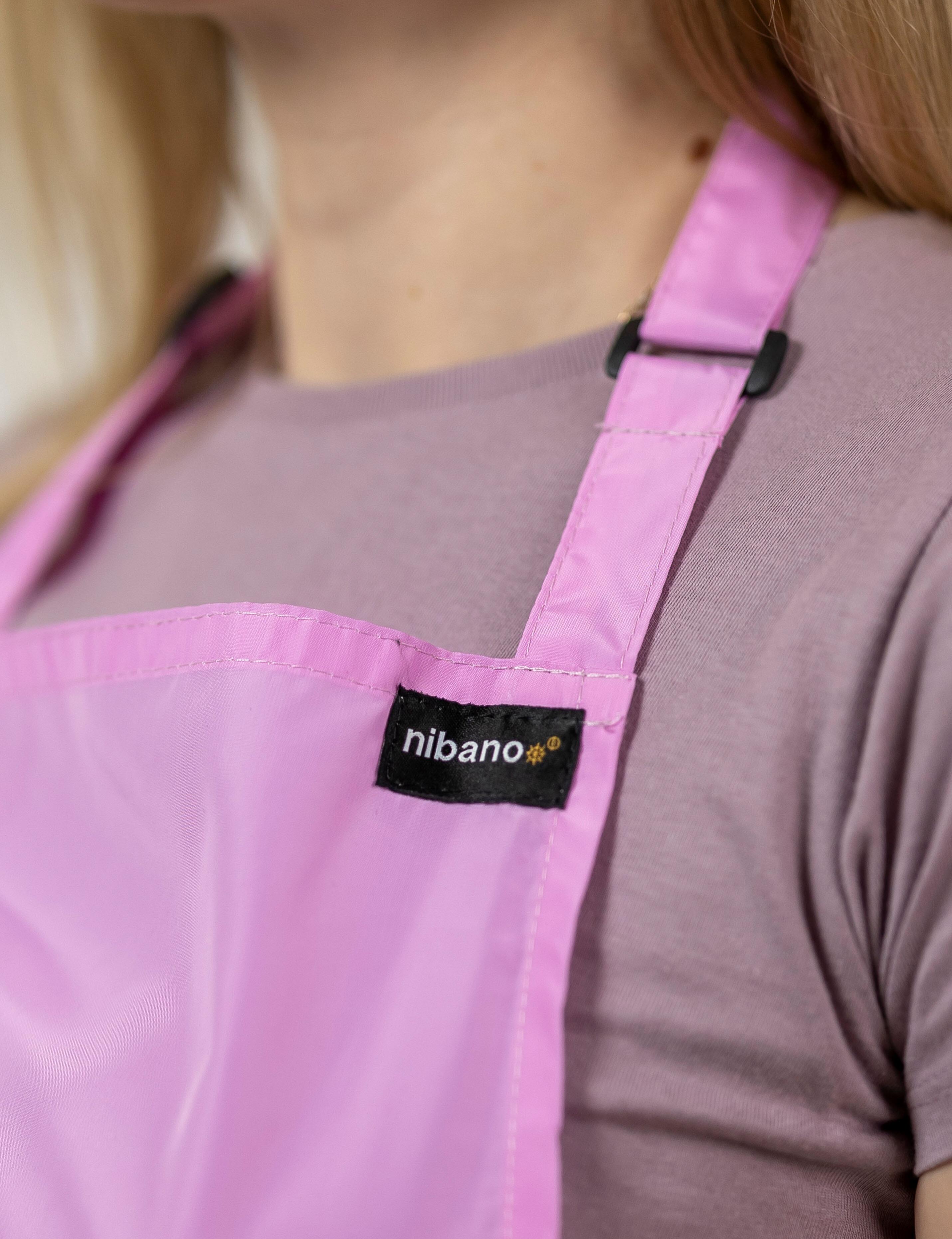 Professional Pink Salon Apron with Custom Embroidery