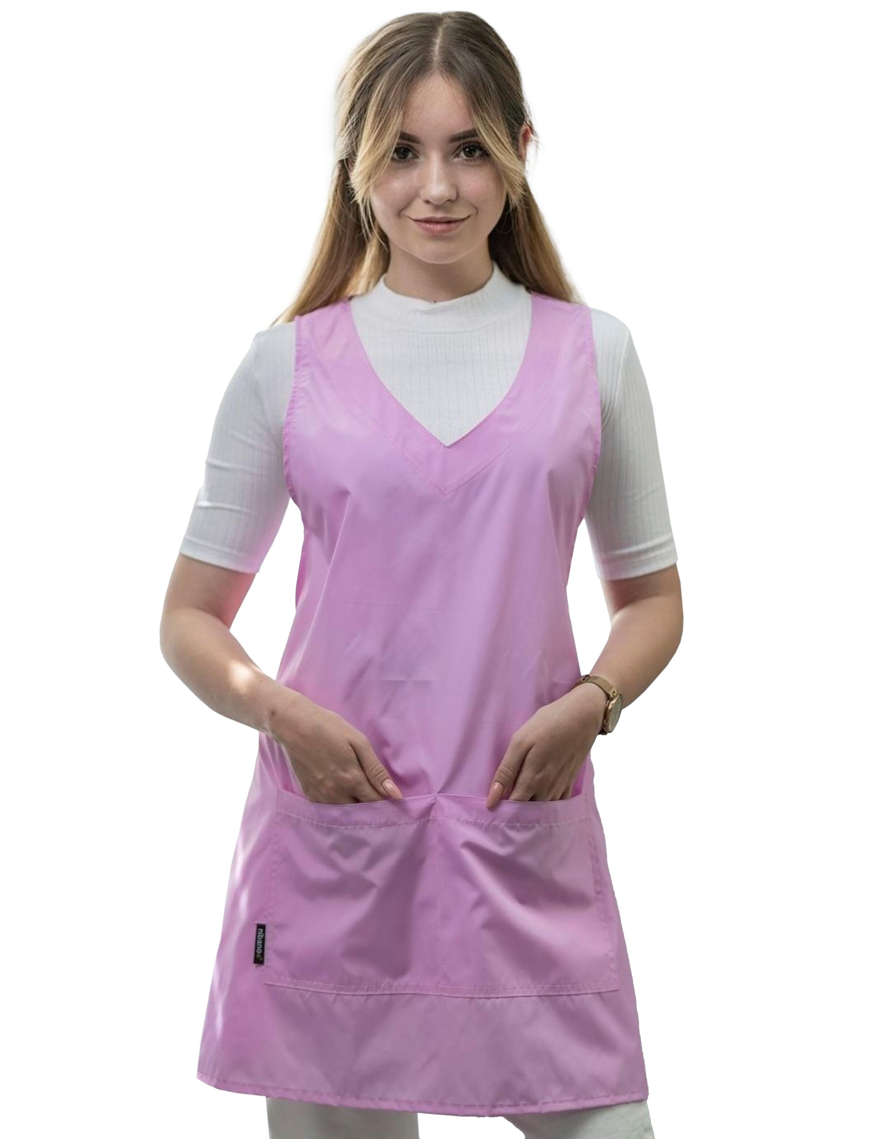 Pink Waterproof Beauty Salon Wrap Around Apron