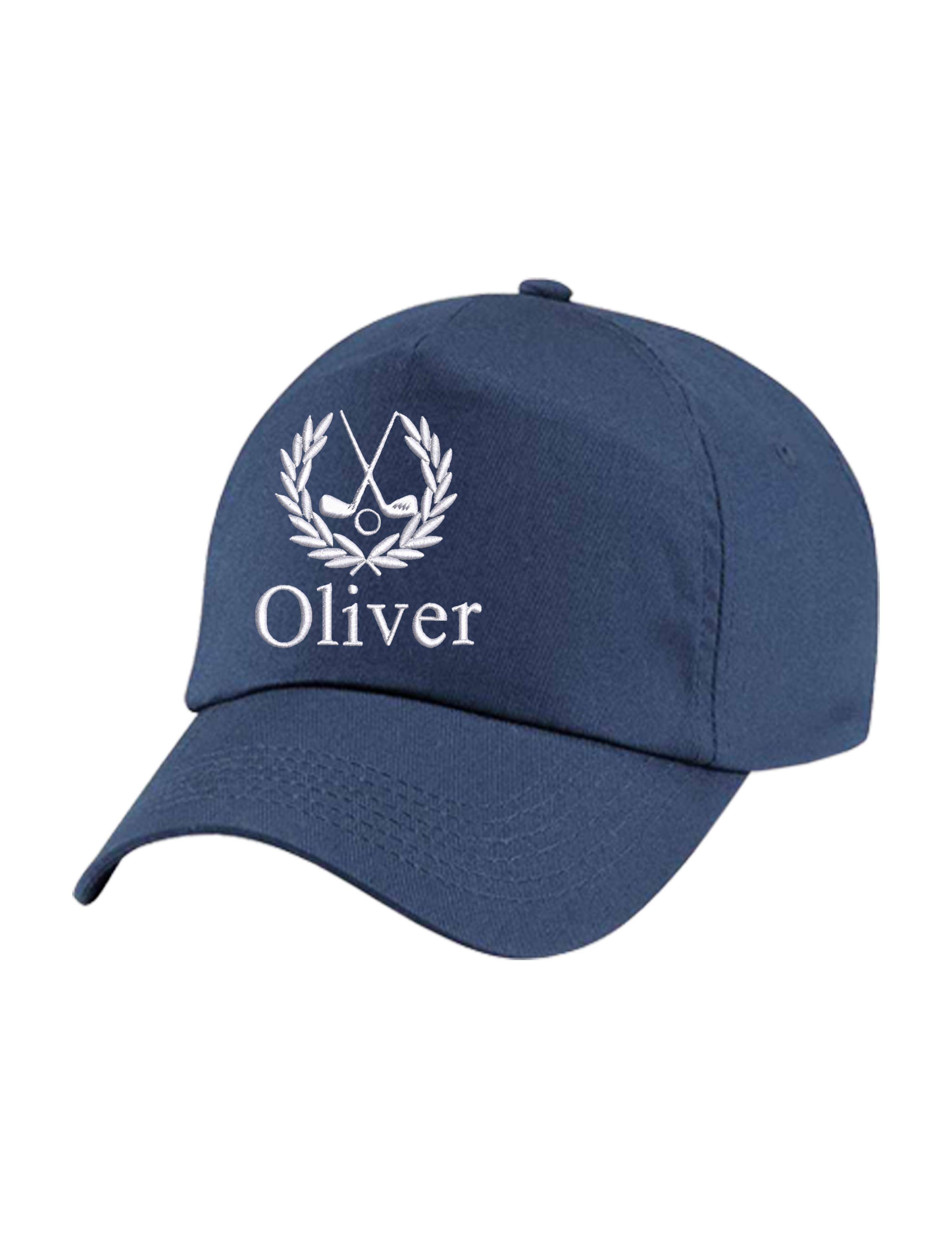 Personalised Embroidered Golf Cap Navy