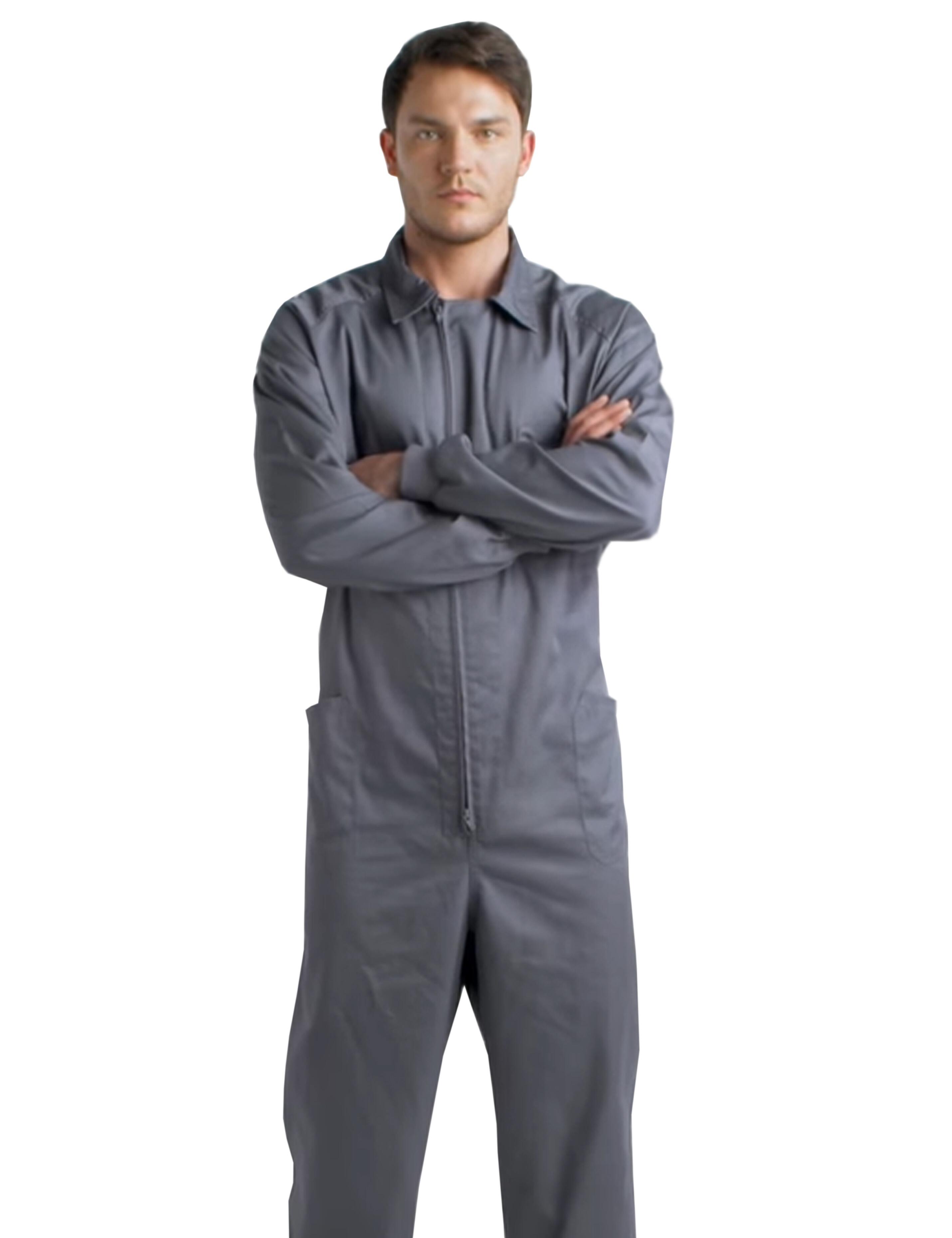 Custom work overall grey with print