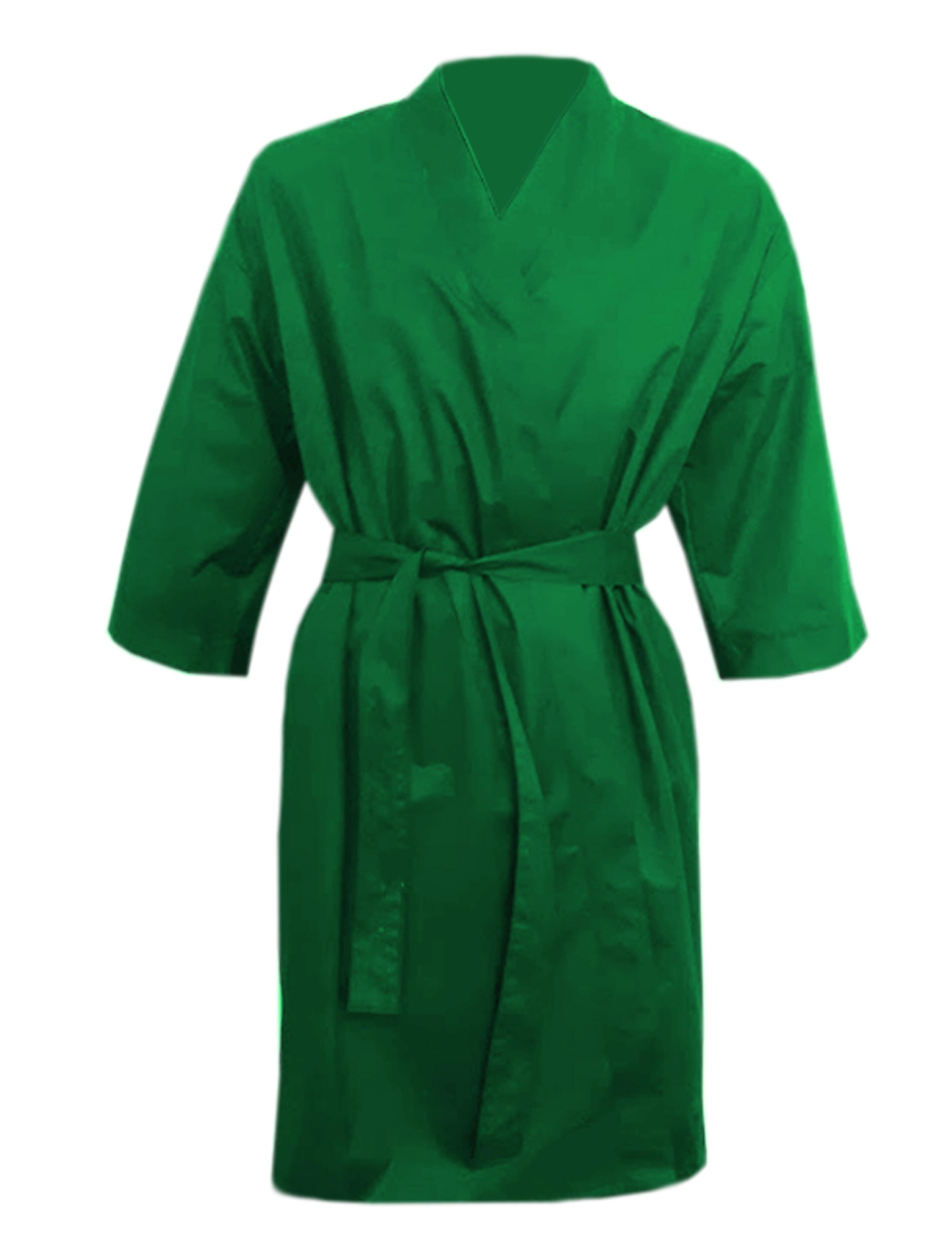 Nibano Hairdressing Kimono Gown Kelly Green