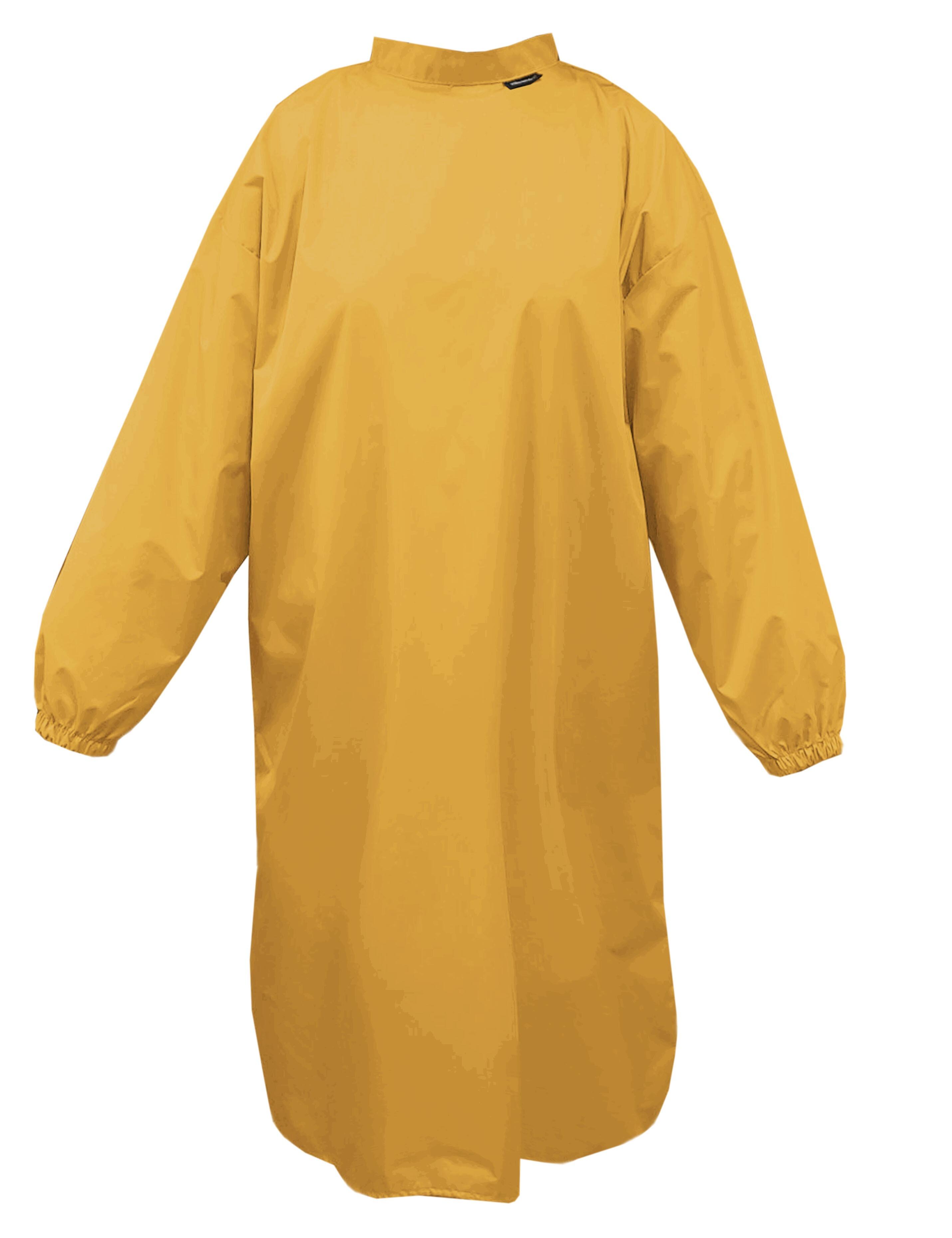 Nibano Hairdressing gown with sleeves mustard
