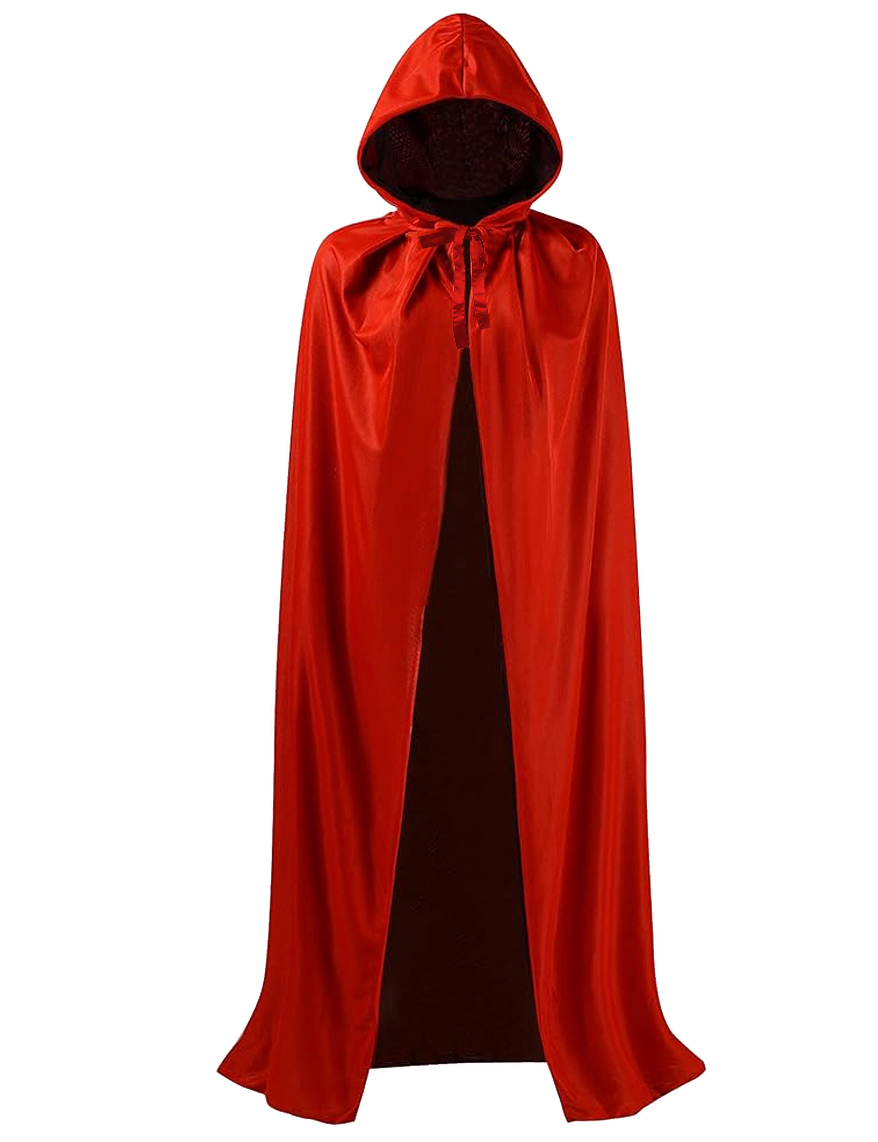 Hooded Hairdressing show gown Red