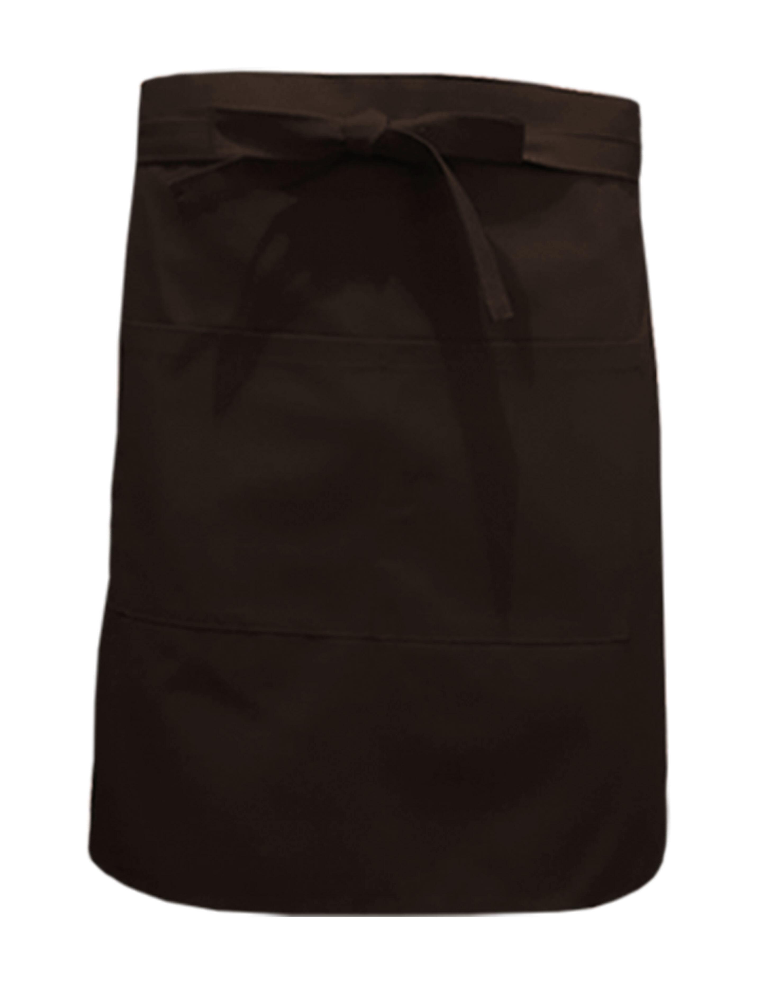 Nibano Mid Length Waist Apron with pockets Brown