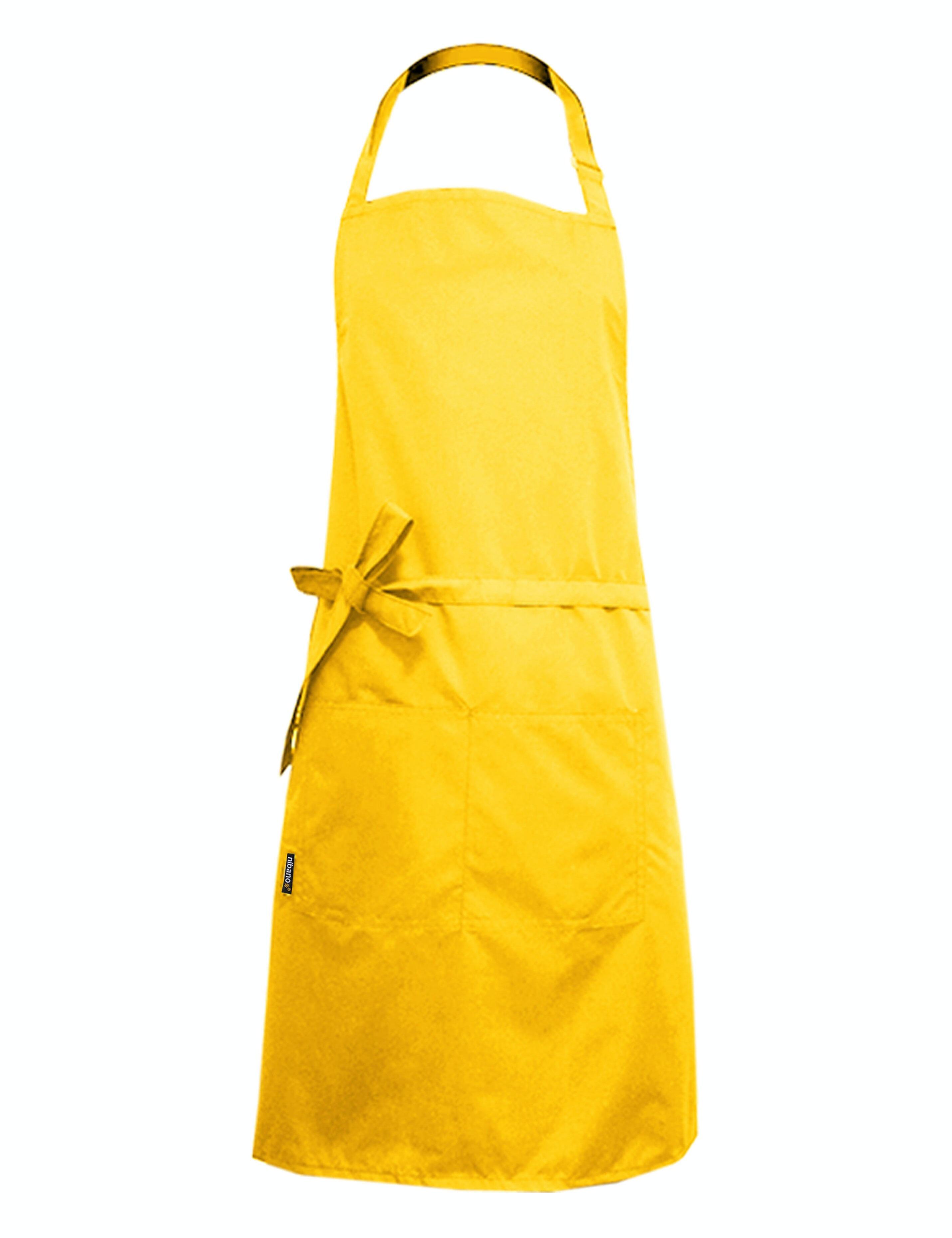 Nibano waterproof hair and beauty salon apron yellow