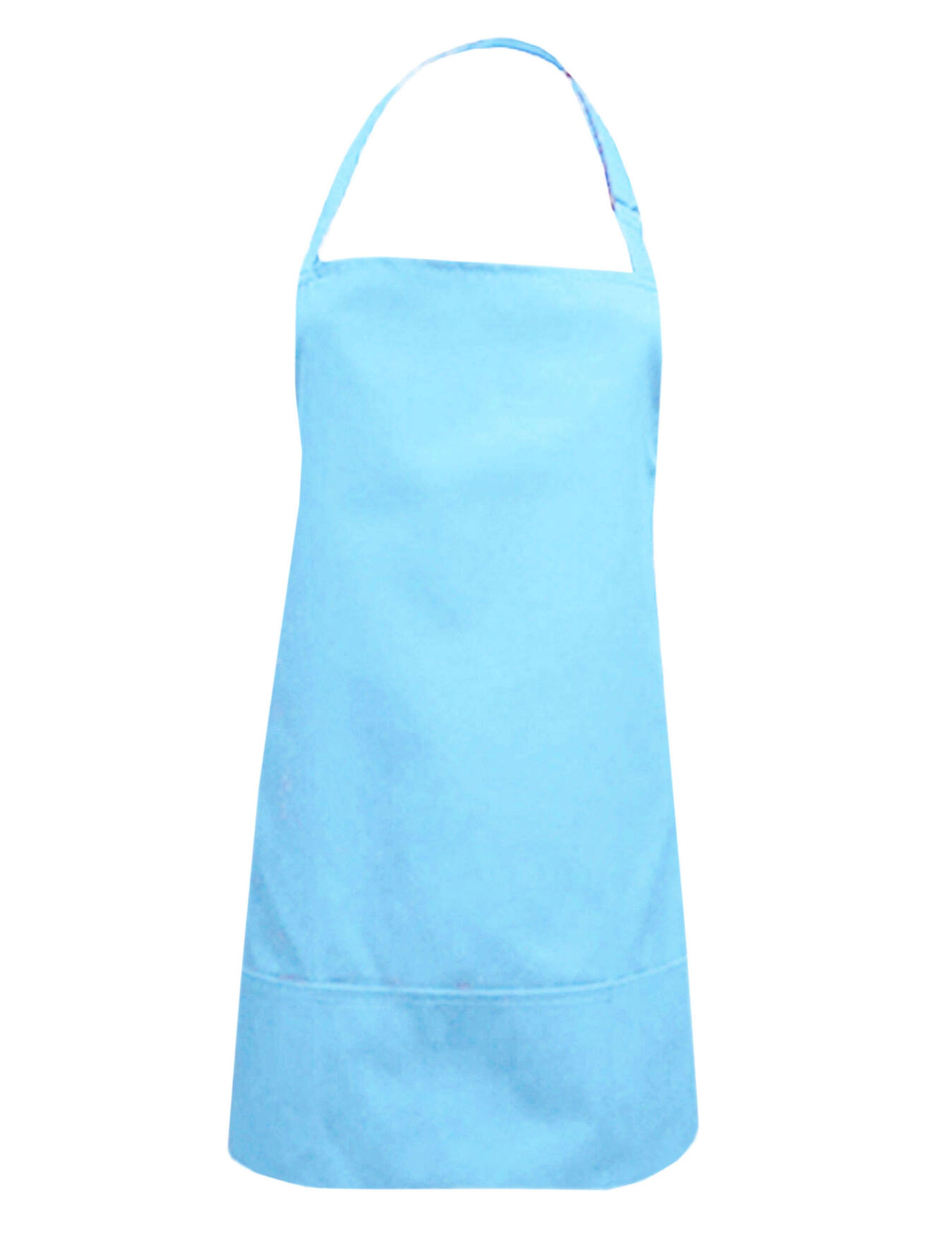 Nibano waterproof short hair and beauty salon apron aqua blue