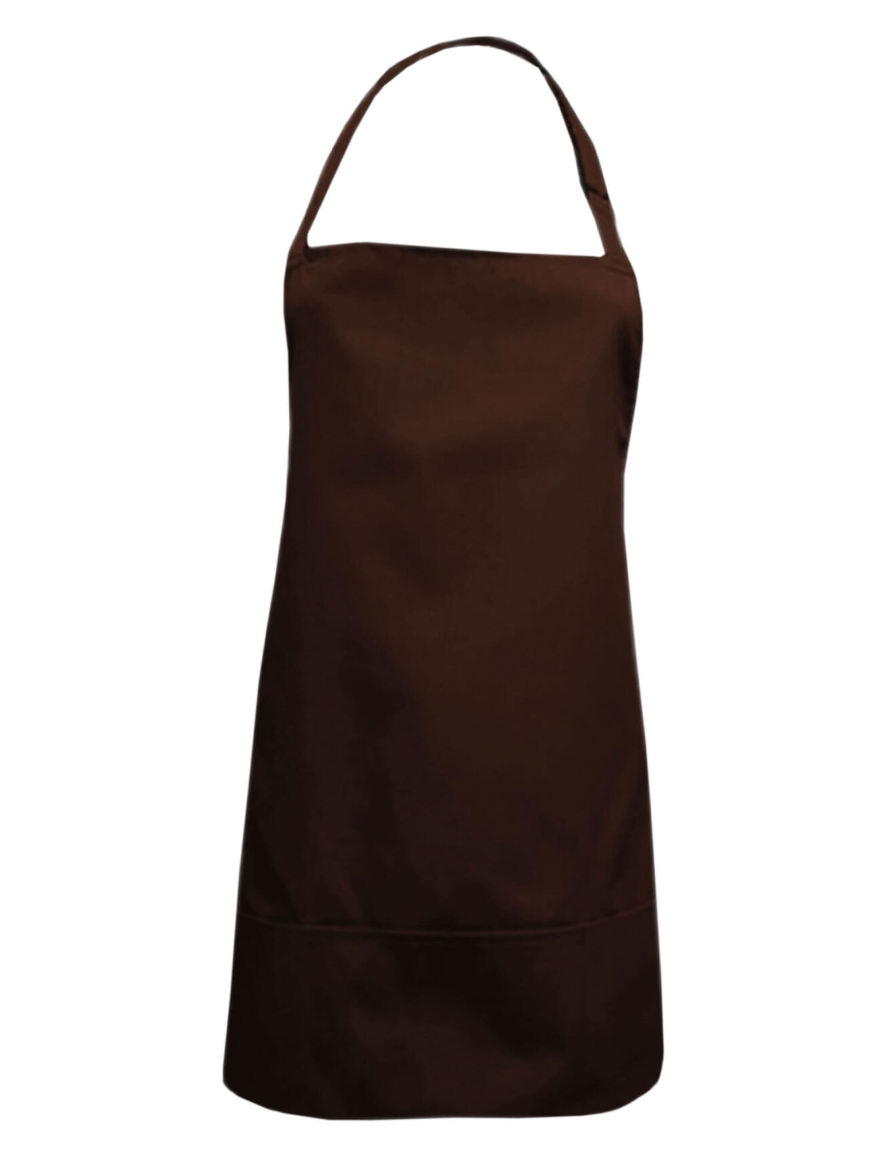 Nibano waterproof short hair and beauty salon apron chocolate