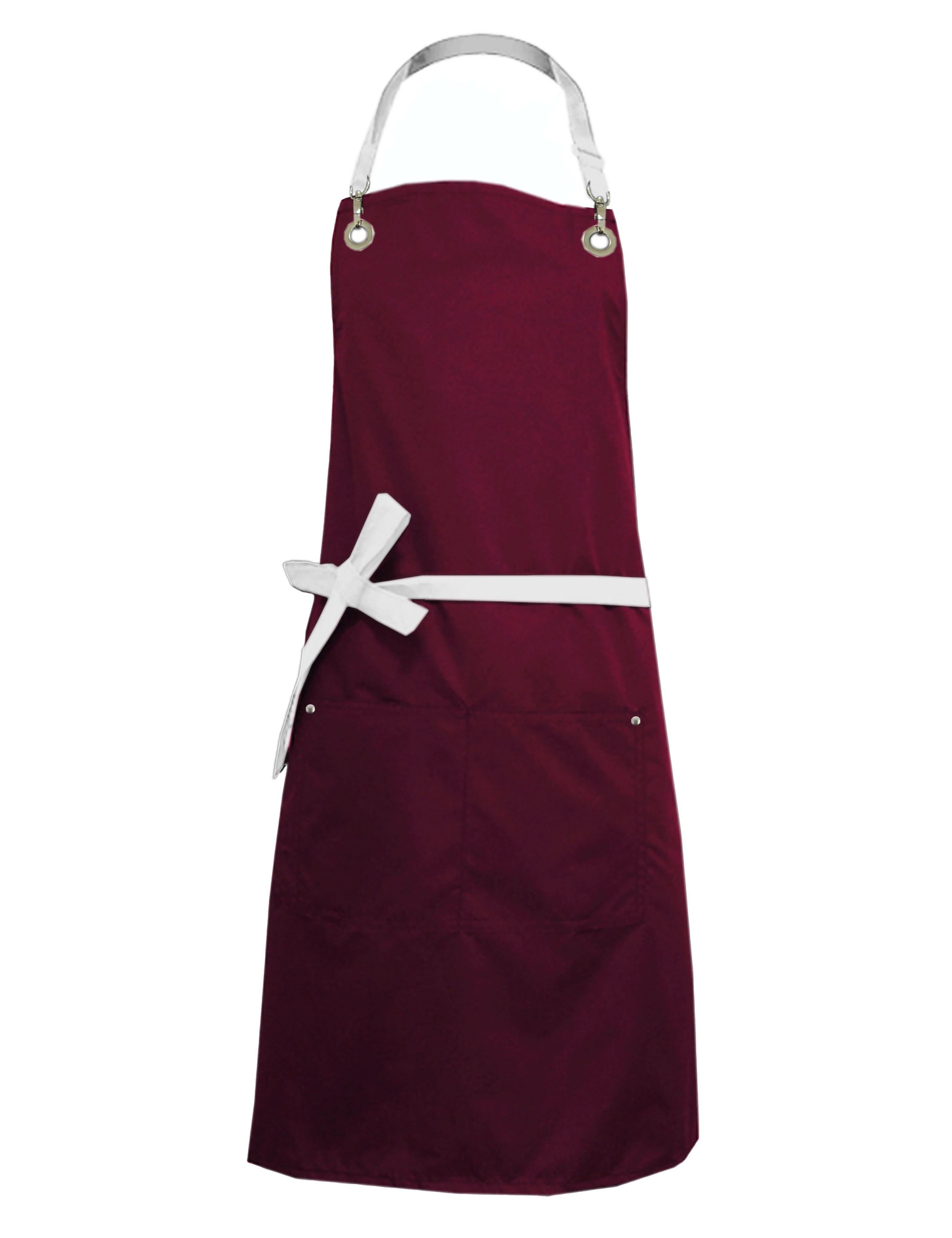 Nibano waterproof bi-colour luxury hairdressing and grooming apron burgundy
