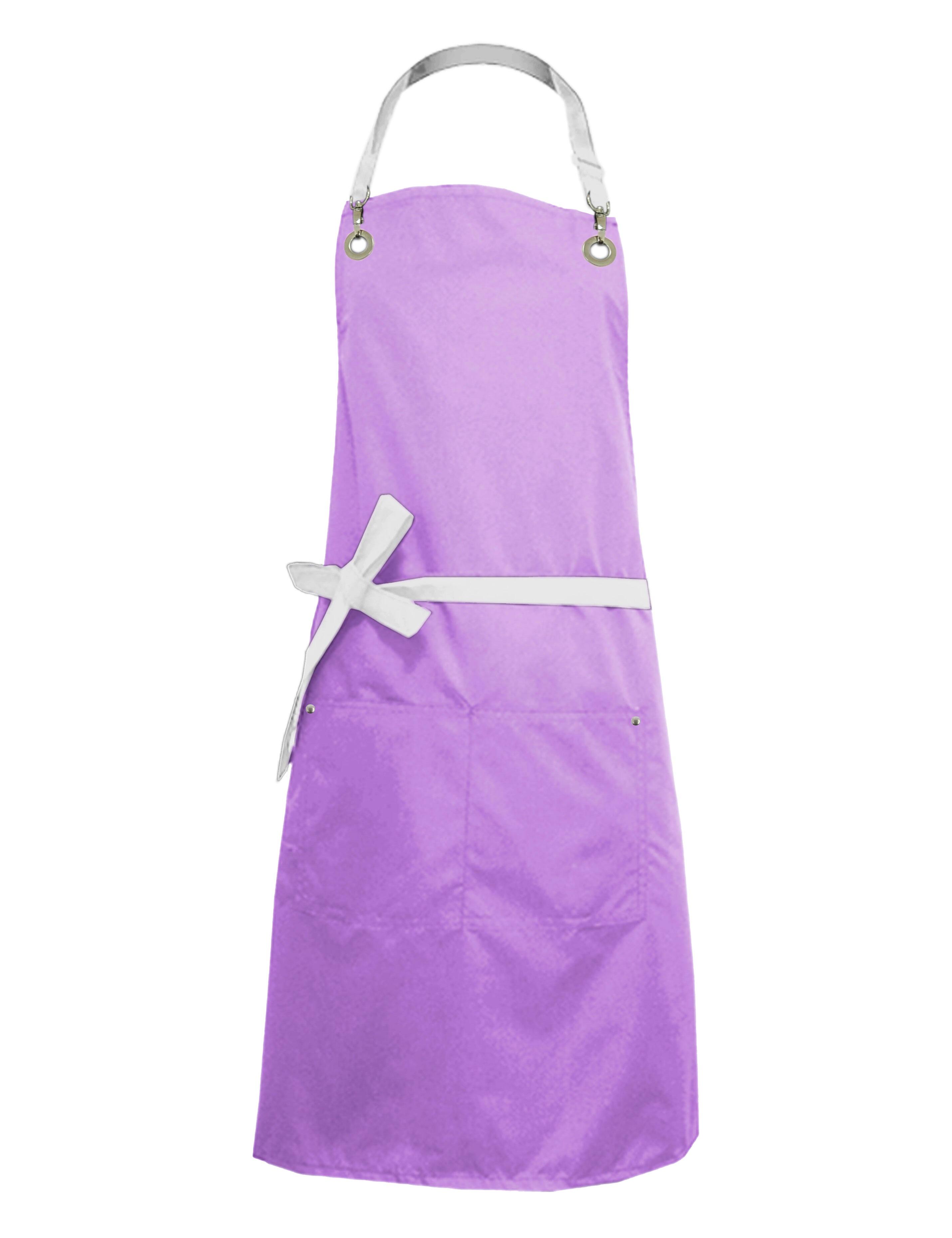 Nibano waterproof bi-colour luxury hairdressing and grooming apron ilac