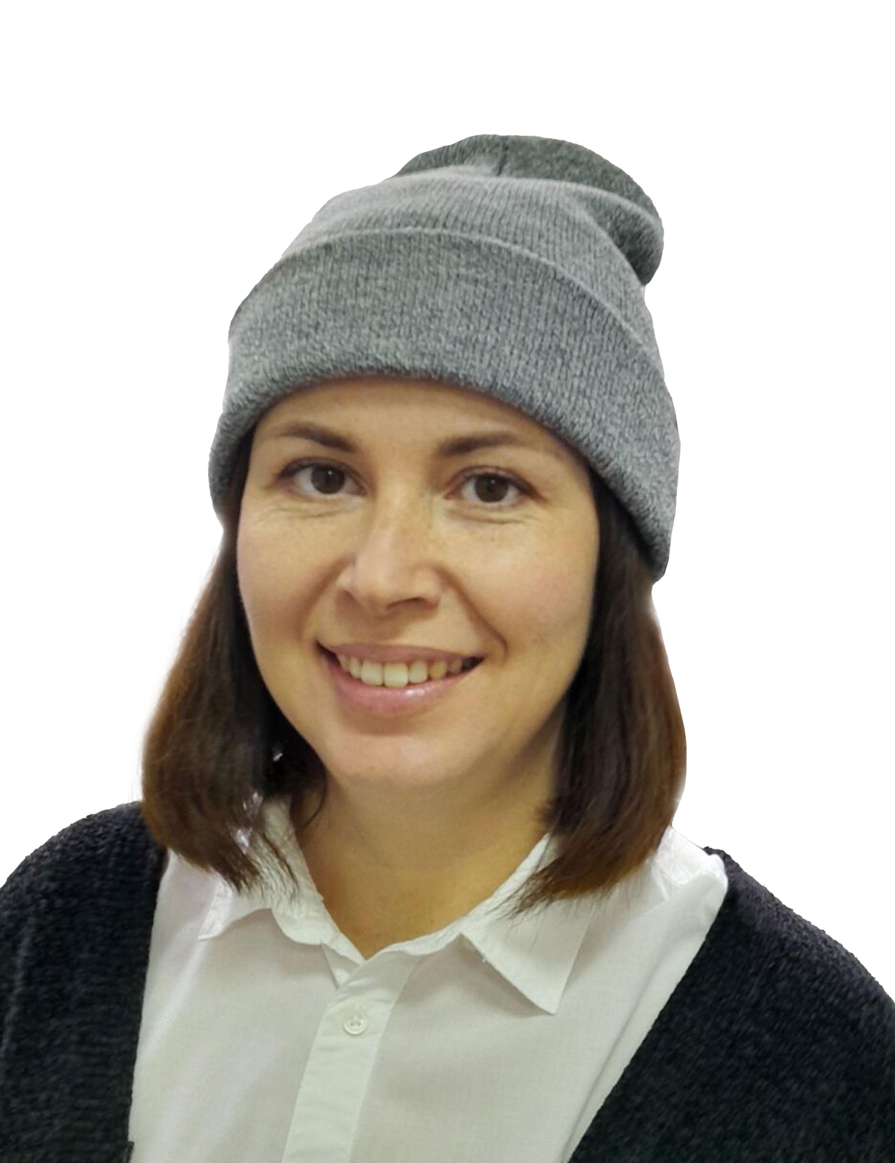 Winter hat beanie heather grey