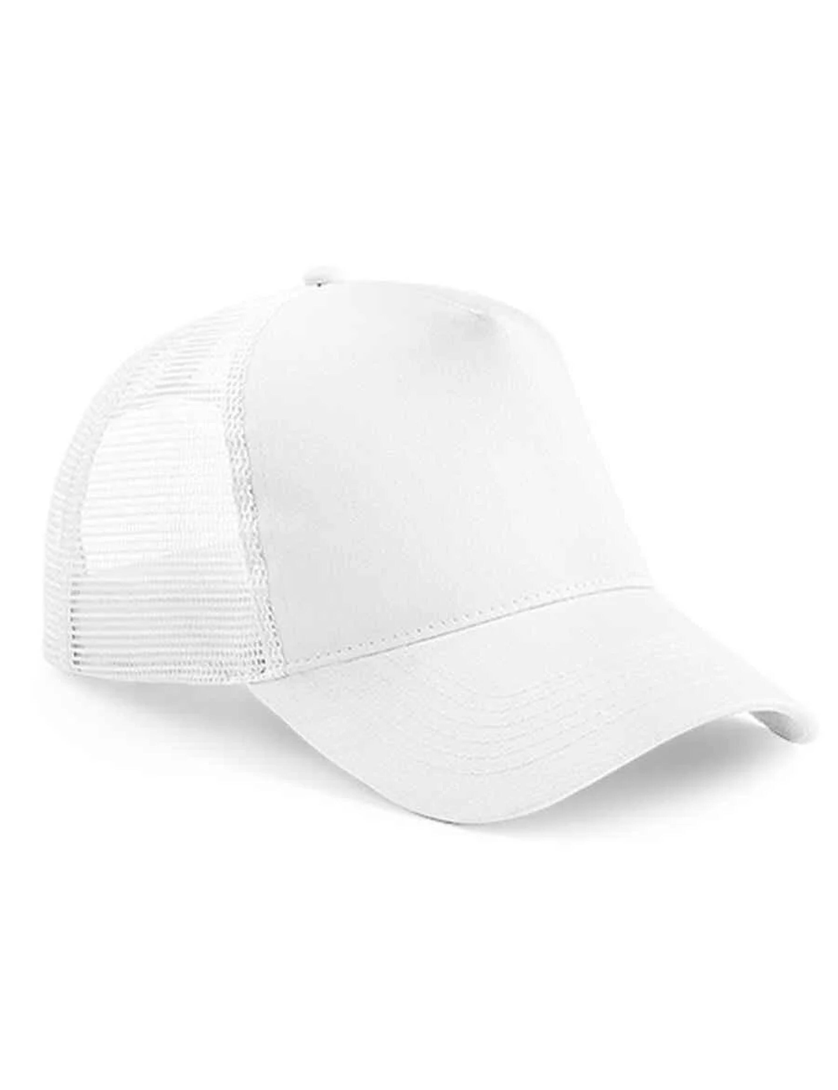 Personalised Embroidered Snapback Trucker Cap White
