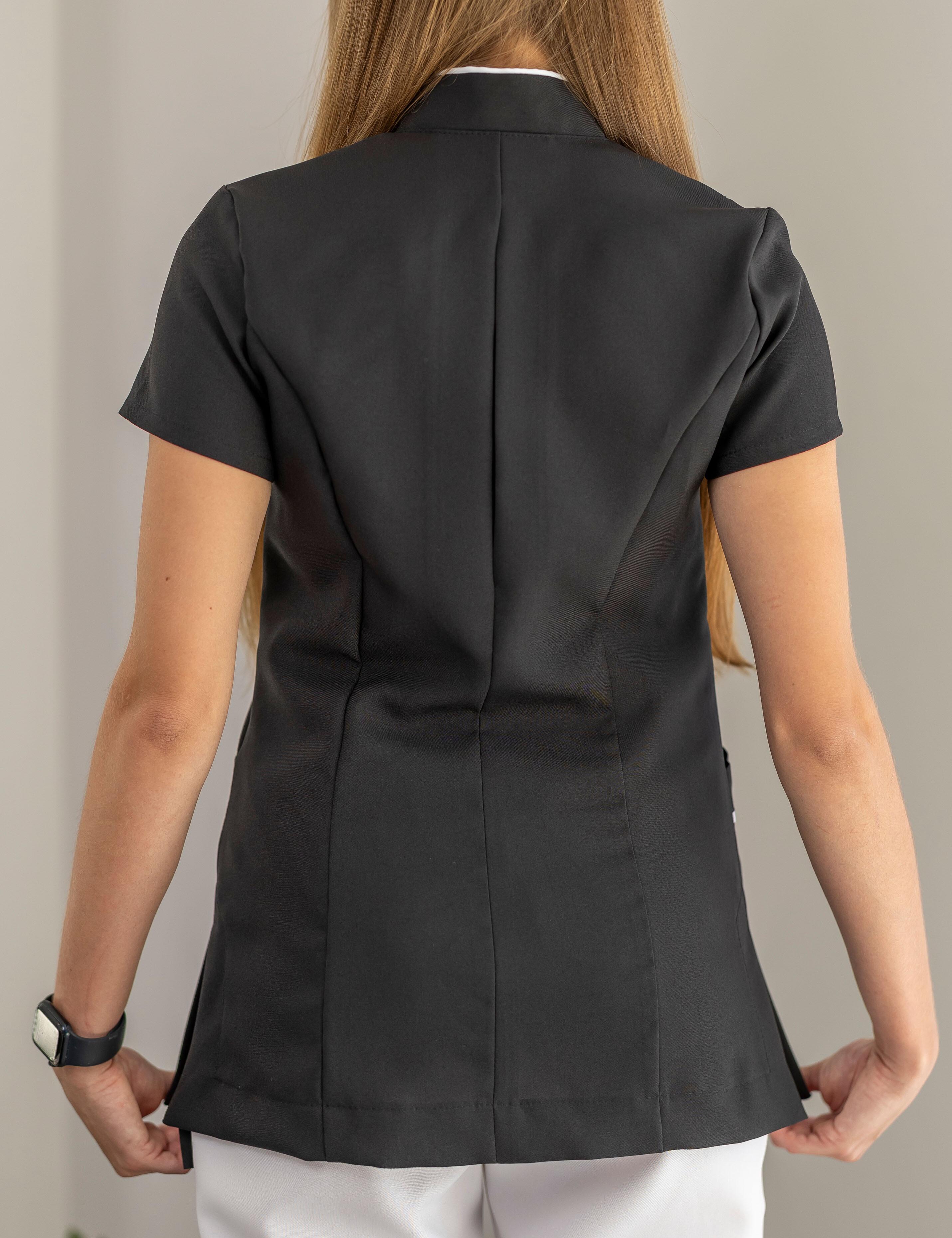 Hairdresser and beautician tunic black White style