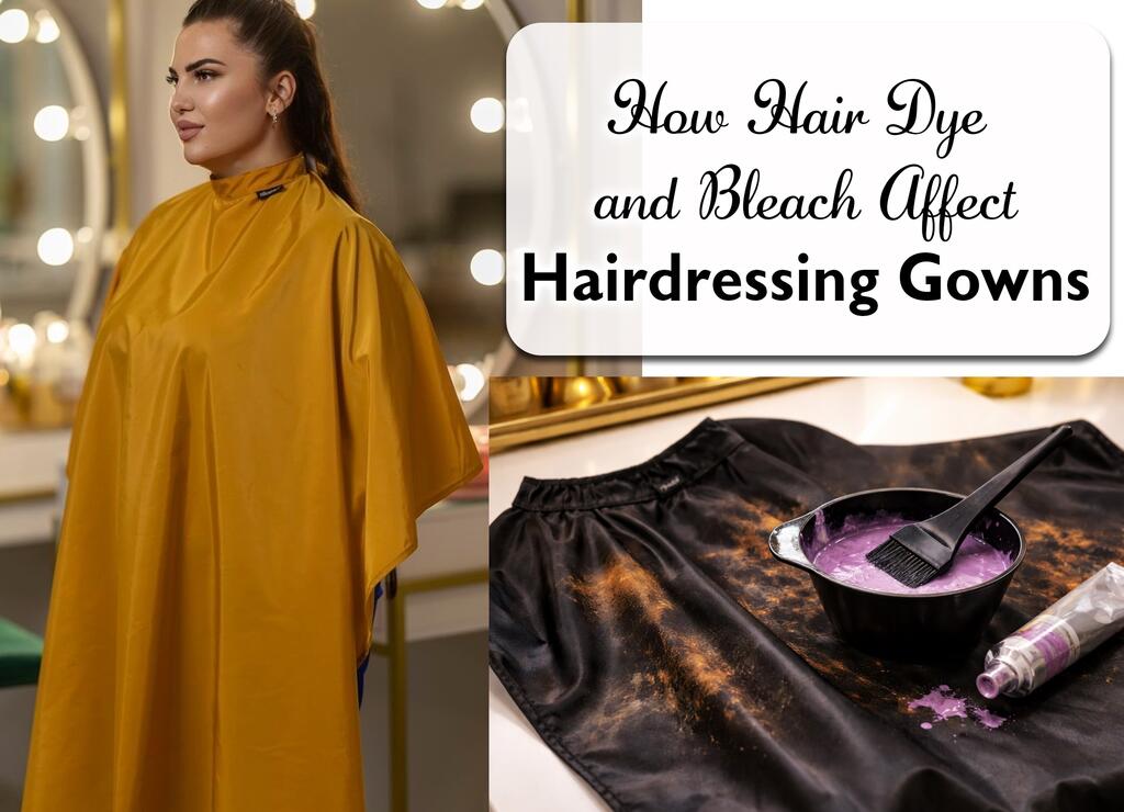How Hair Dye and Bleach Affect Hairdressing Gowns
