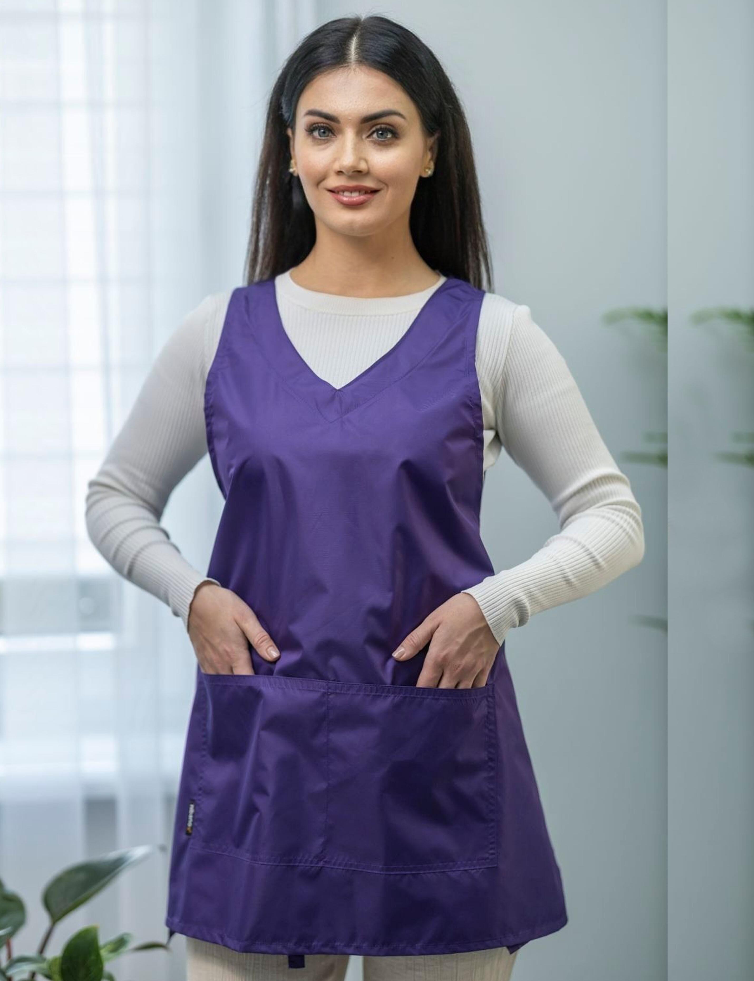 Professional Purple Spa and Beauty Waterproof Apron