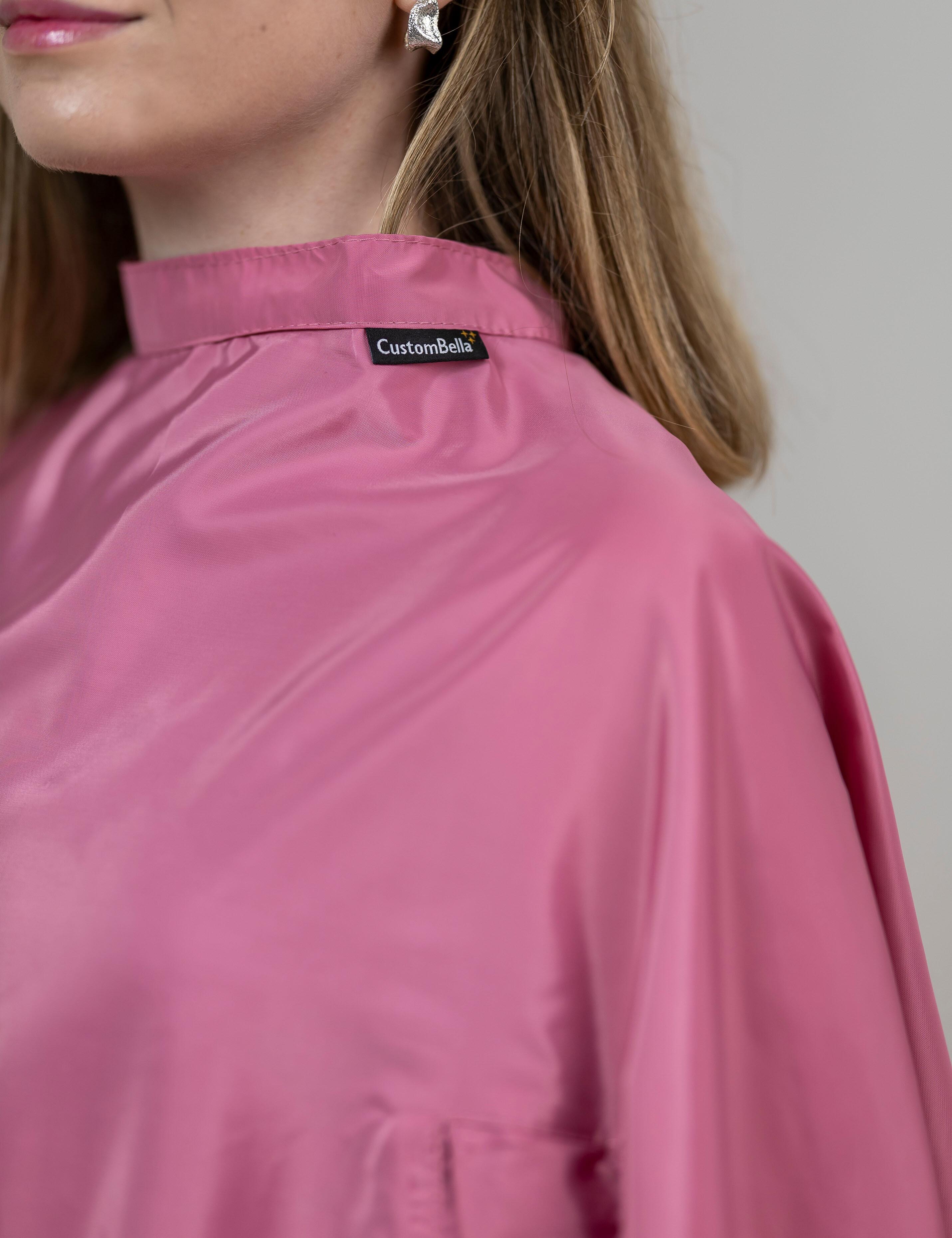 Elegant rose gold barber cape for modern UK hair salons