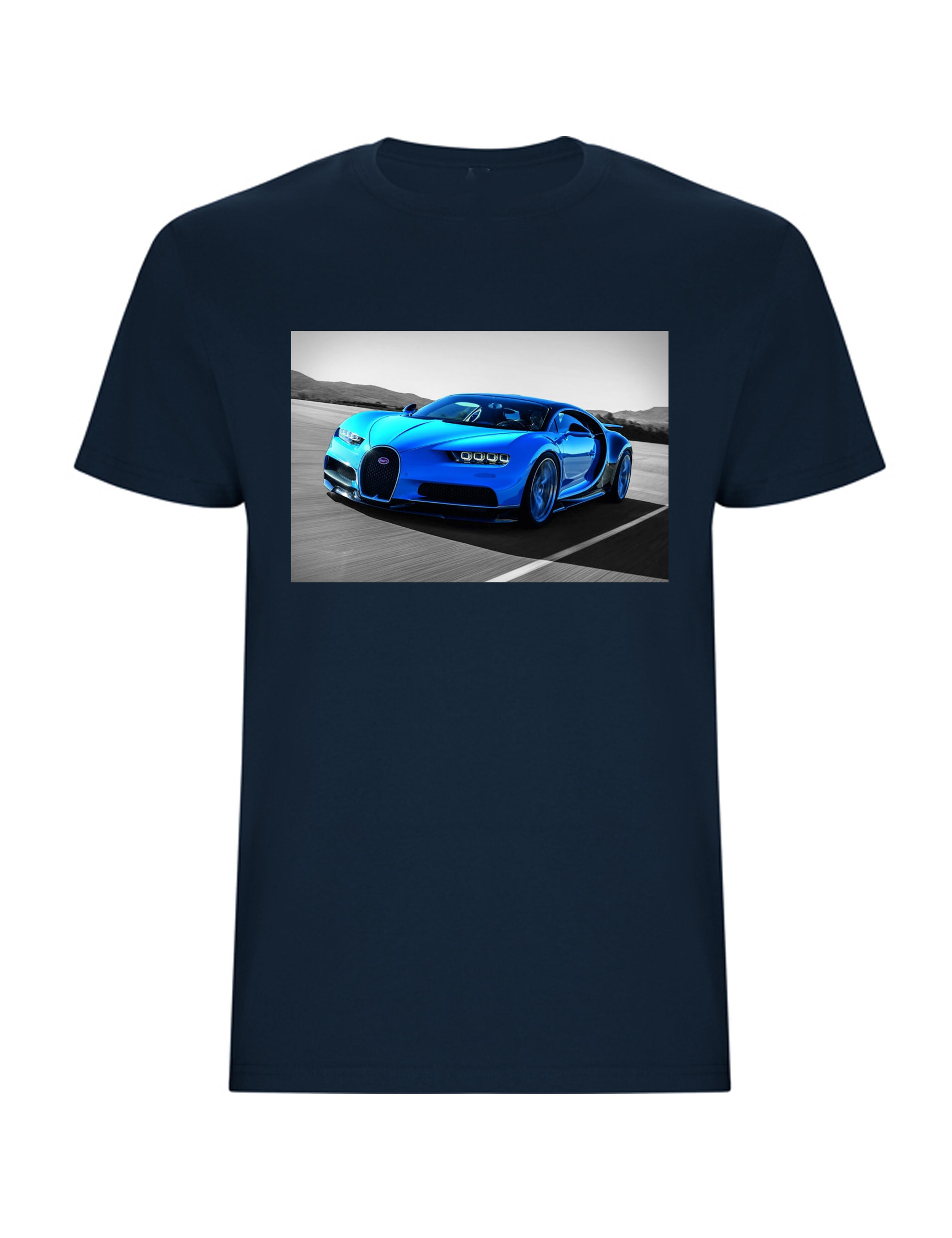 Personalised Photo Printed Short Sleeve T-Shirt Navy