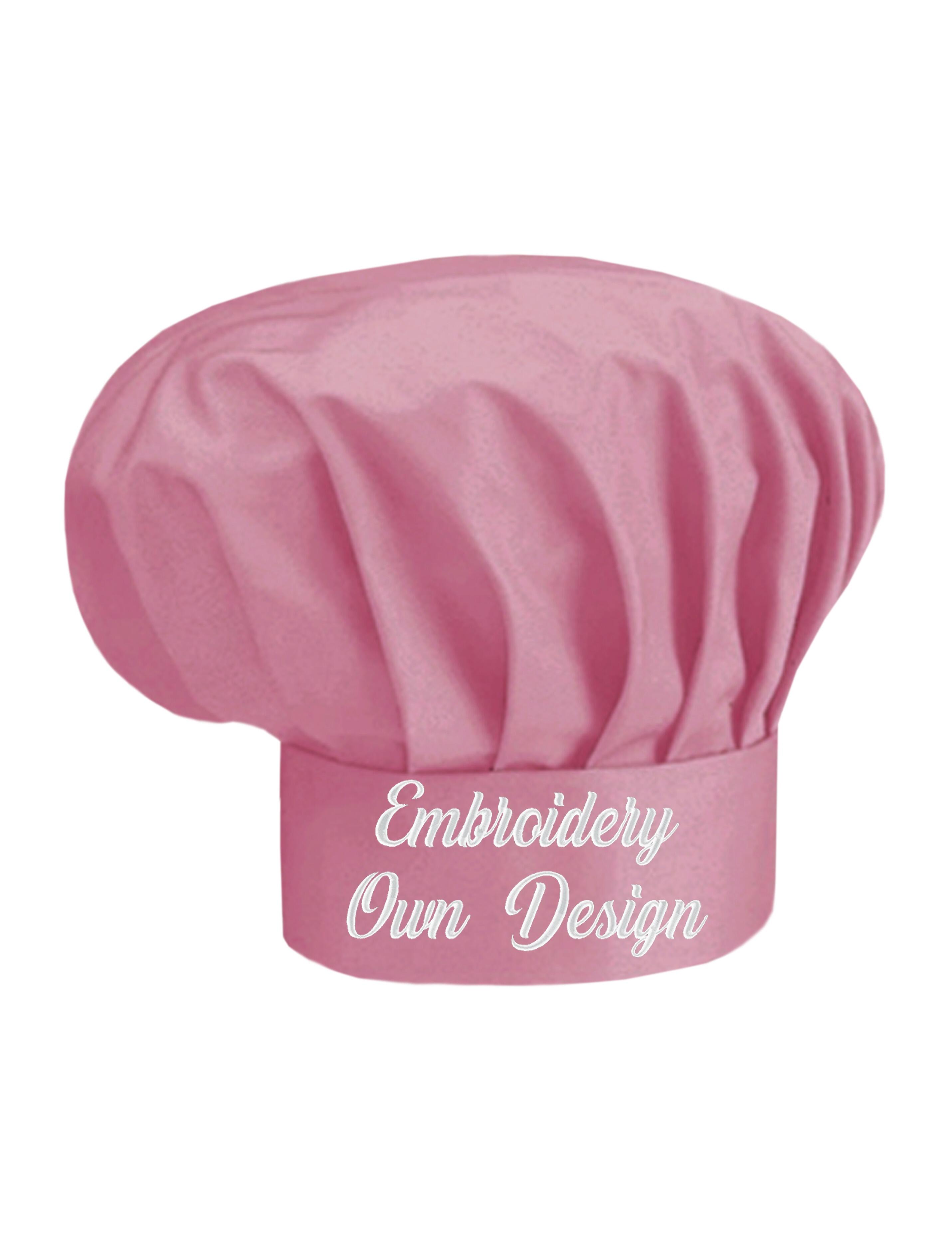 Personalised Kids Chef Hat Rose Gold Embroidered