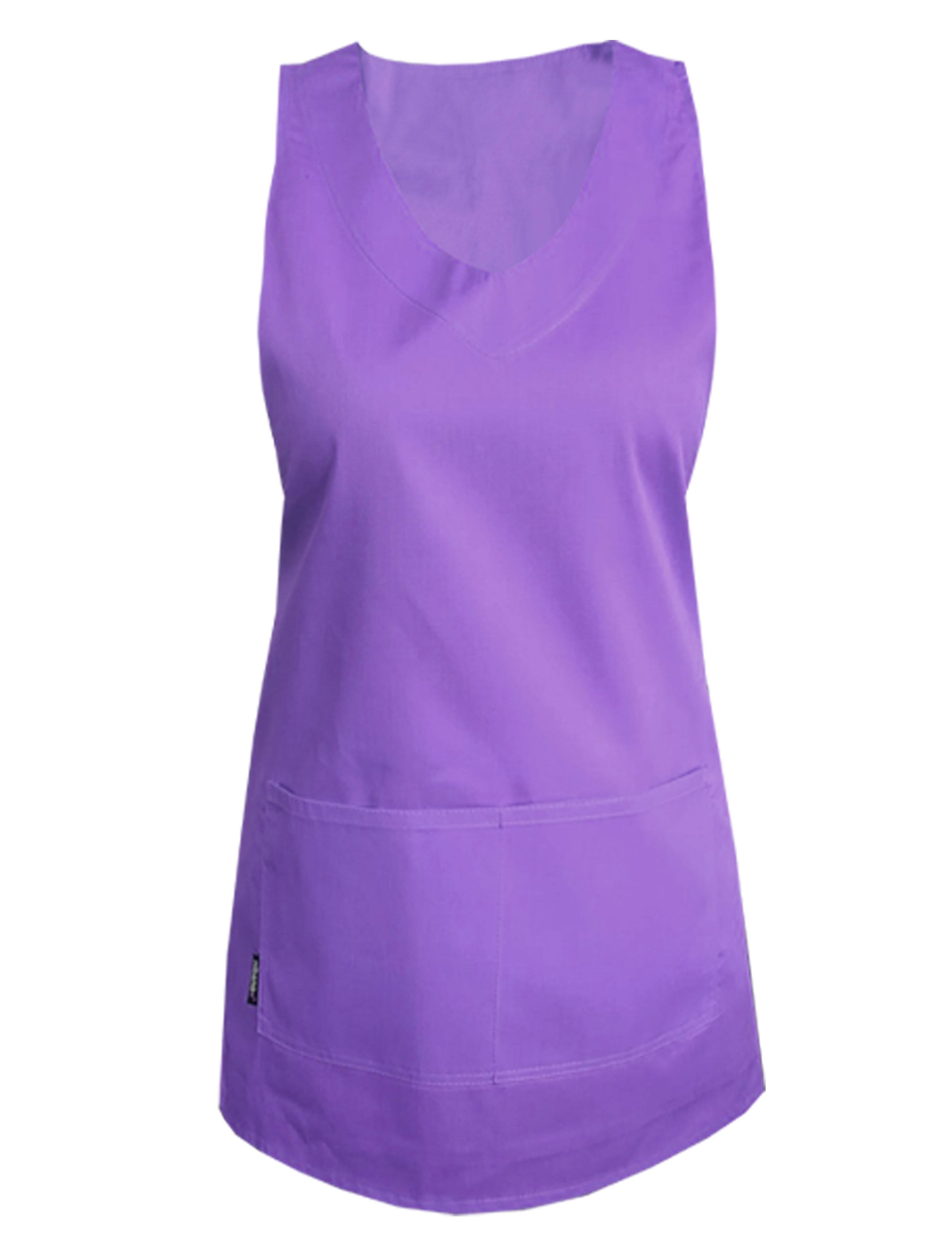 Nibano salon apron lilac waterproof wrap around