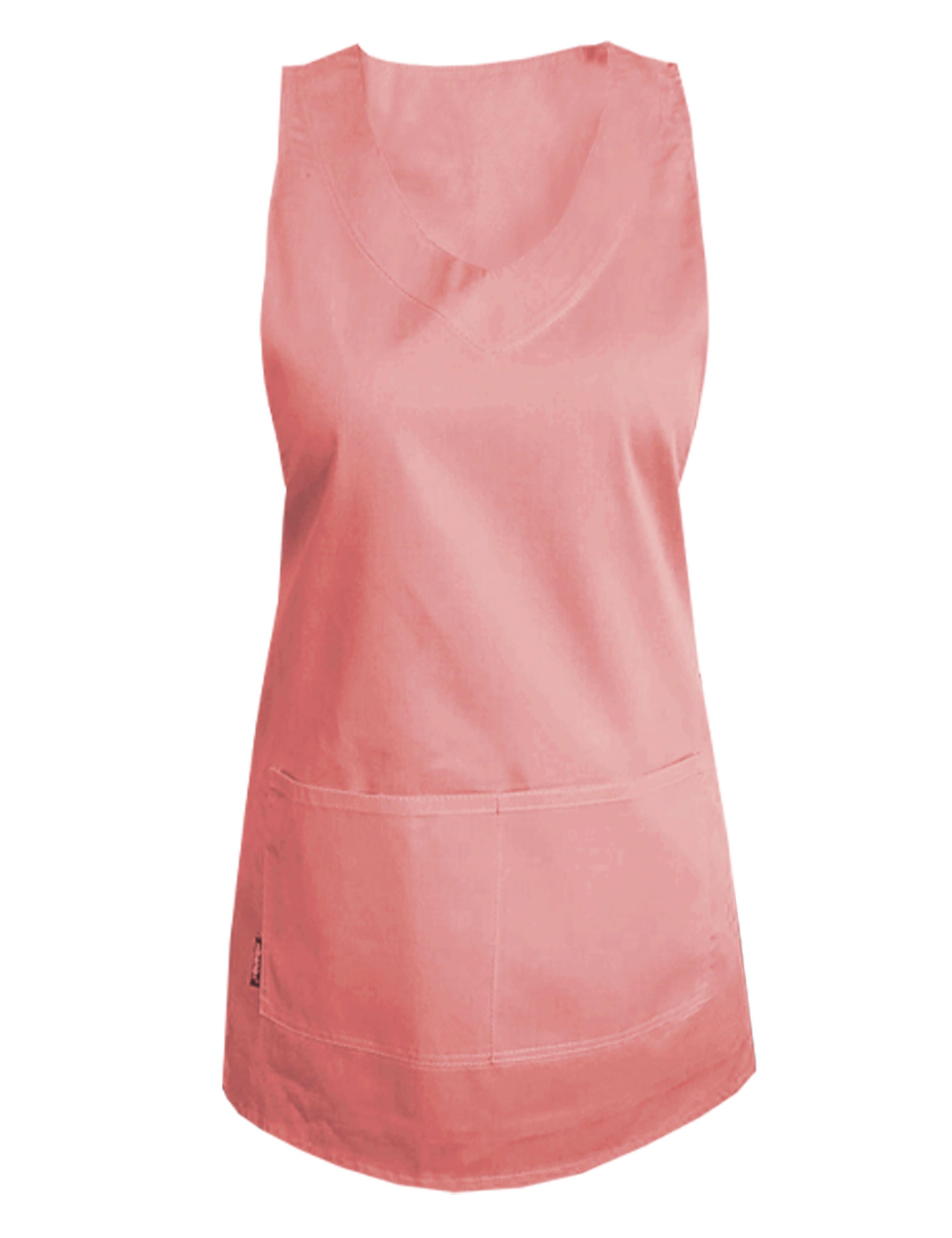 Nibano salon apron peach waterproof wrap around