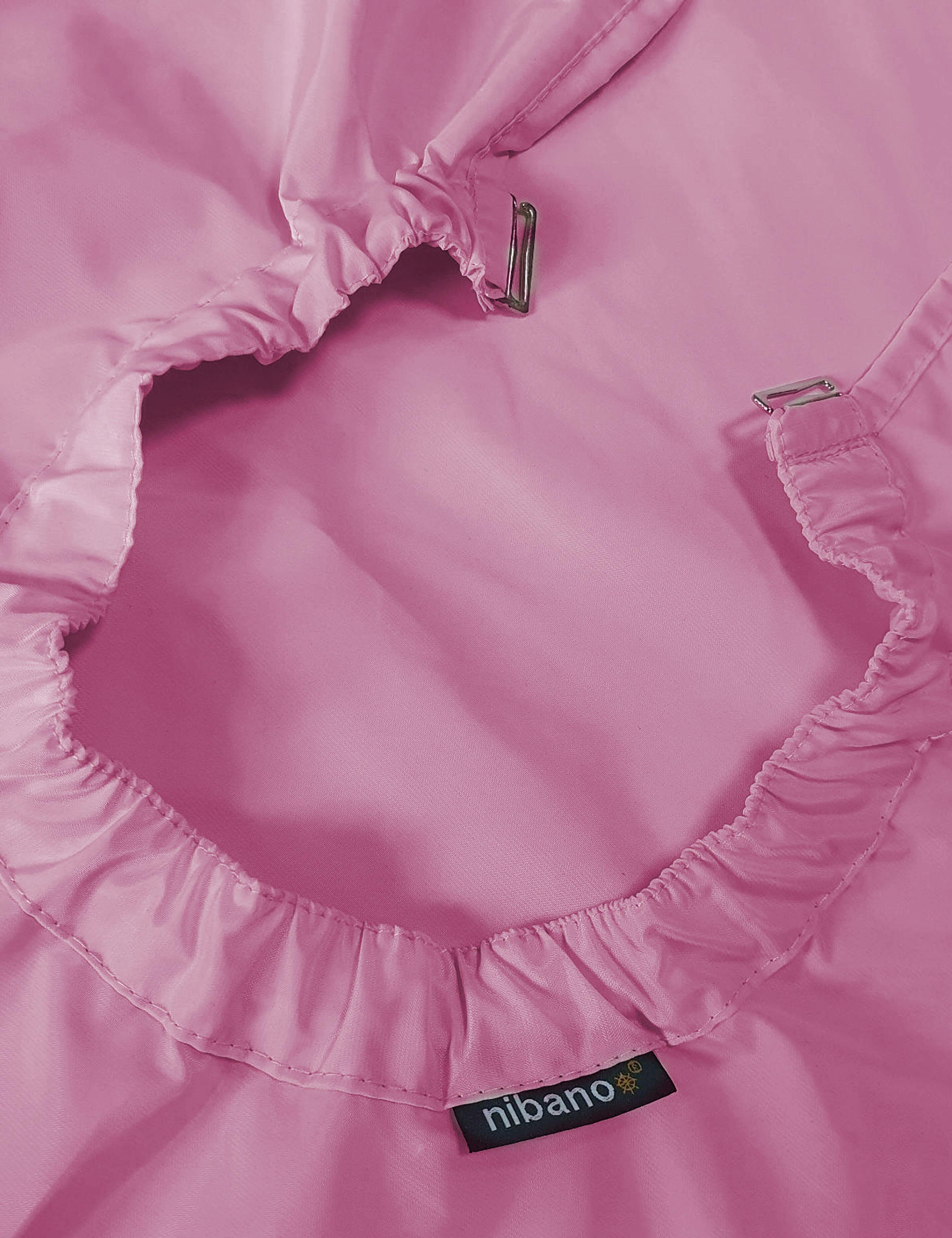 Hairdressing gown with clips closing pink barbie