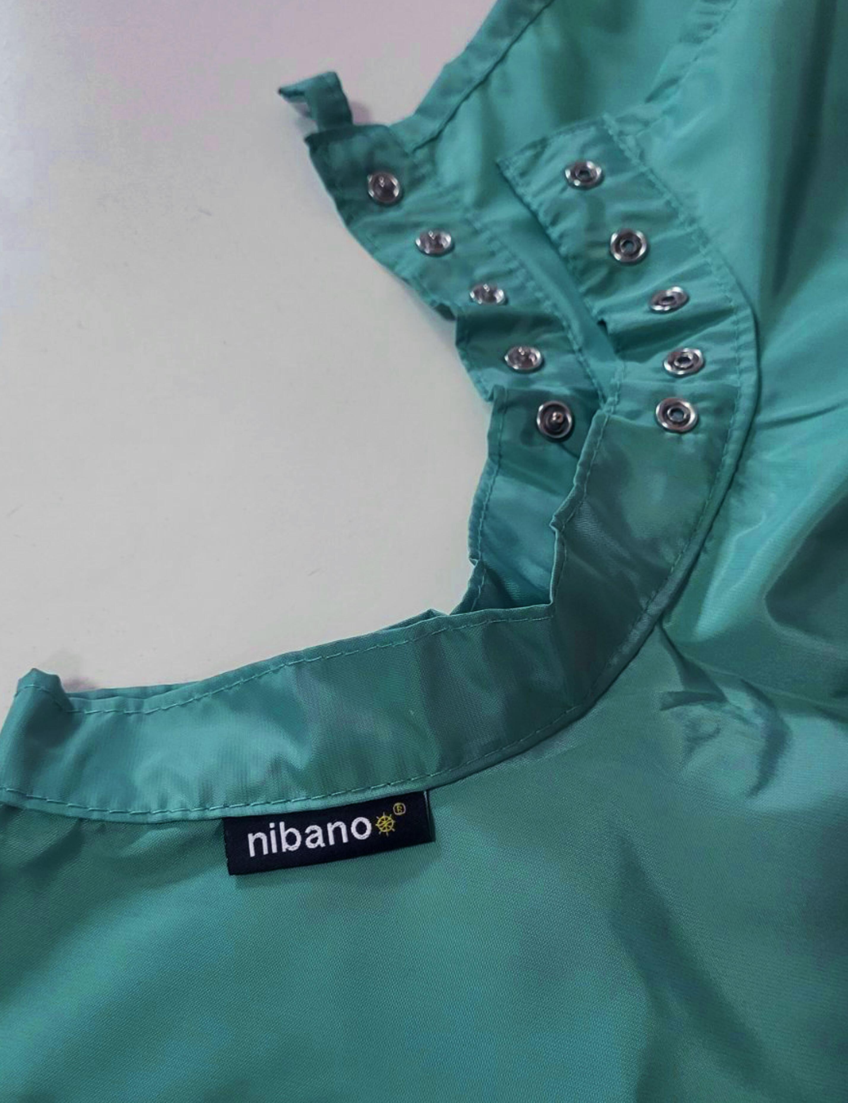 Hairdressing gown with poppers closing teal