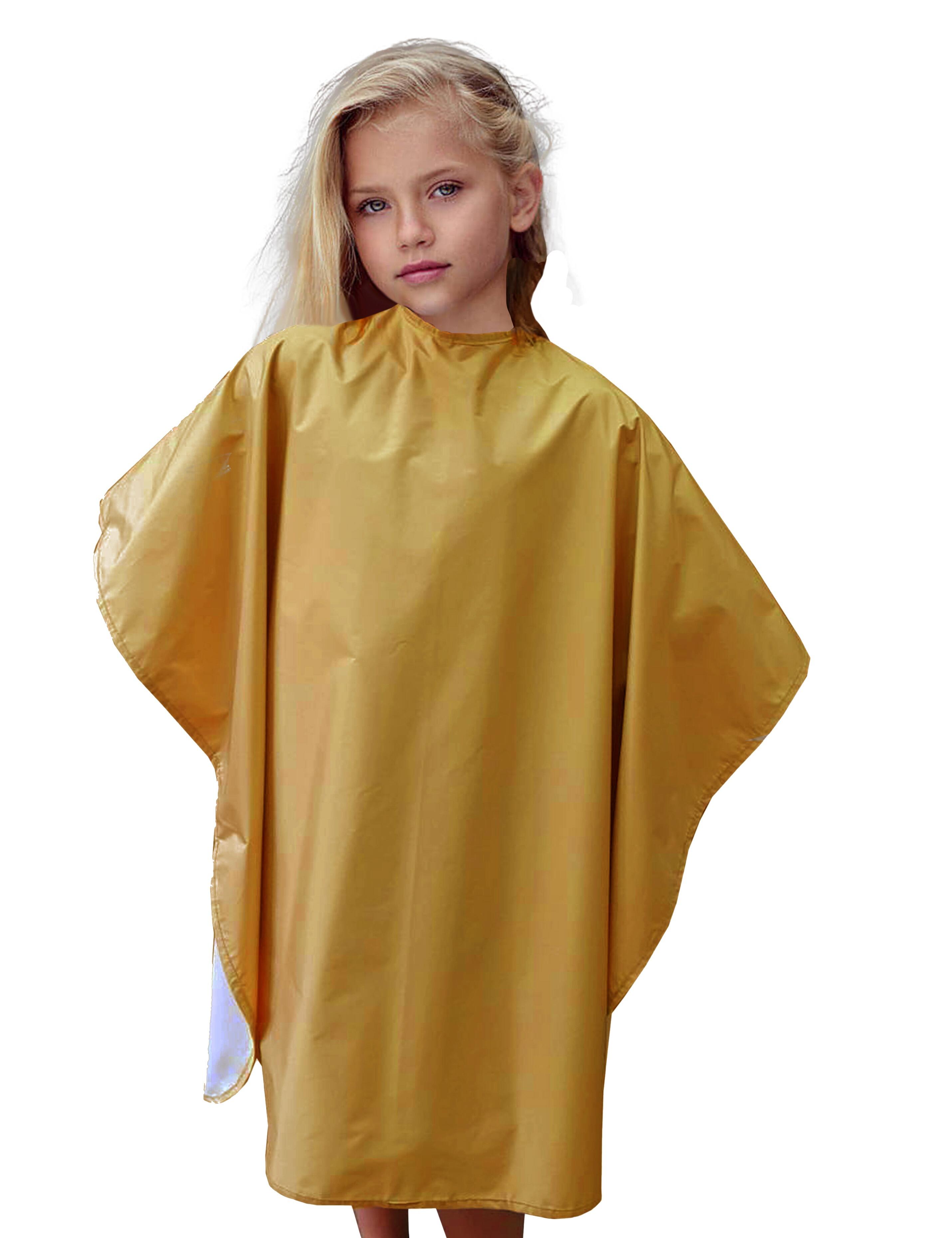 Waterproof Child haircut cape Mustard Nibano