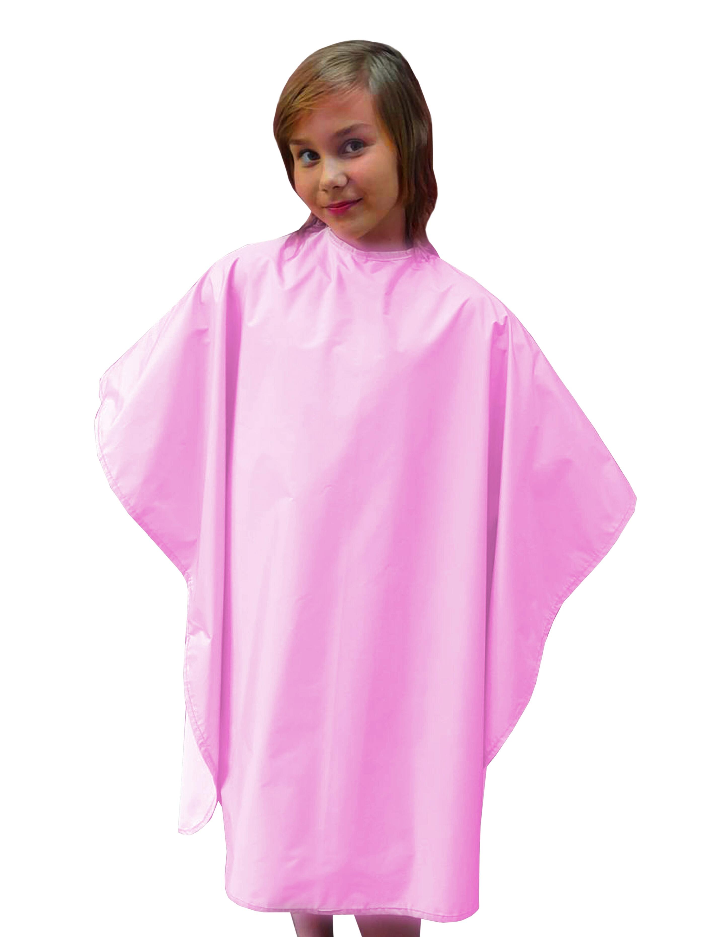 Professional kids hair cutting cape in Pink color