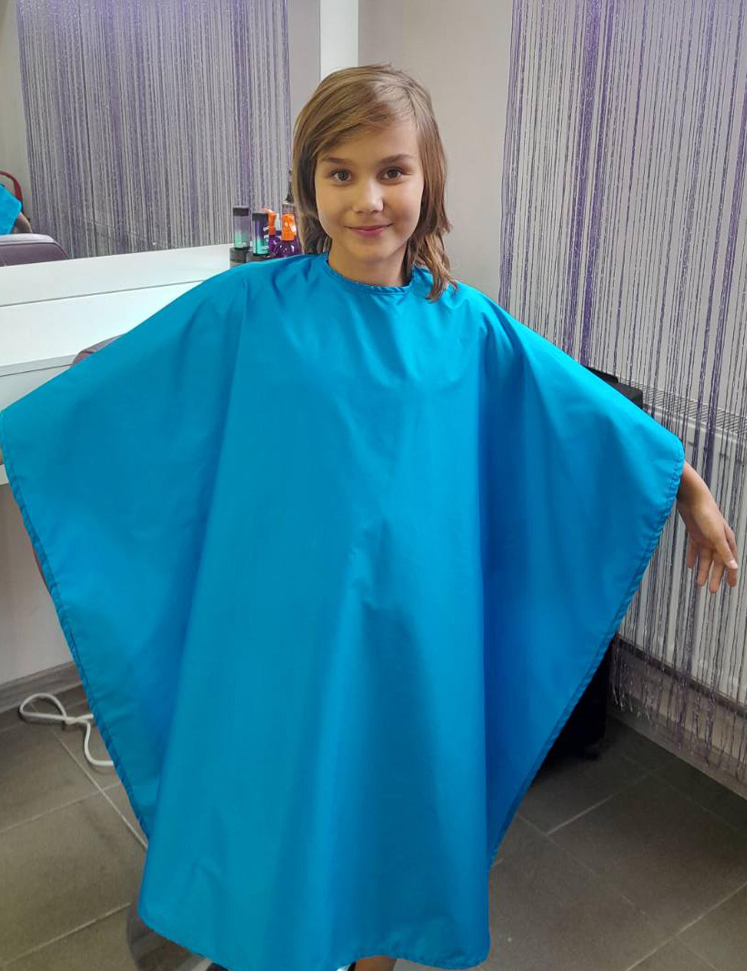 Nibano hair salon cape for kids Turquoise