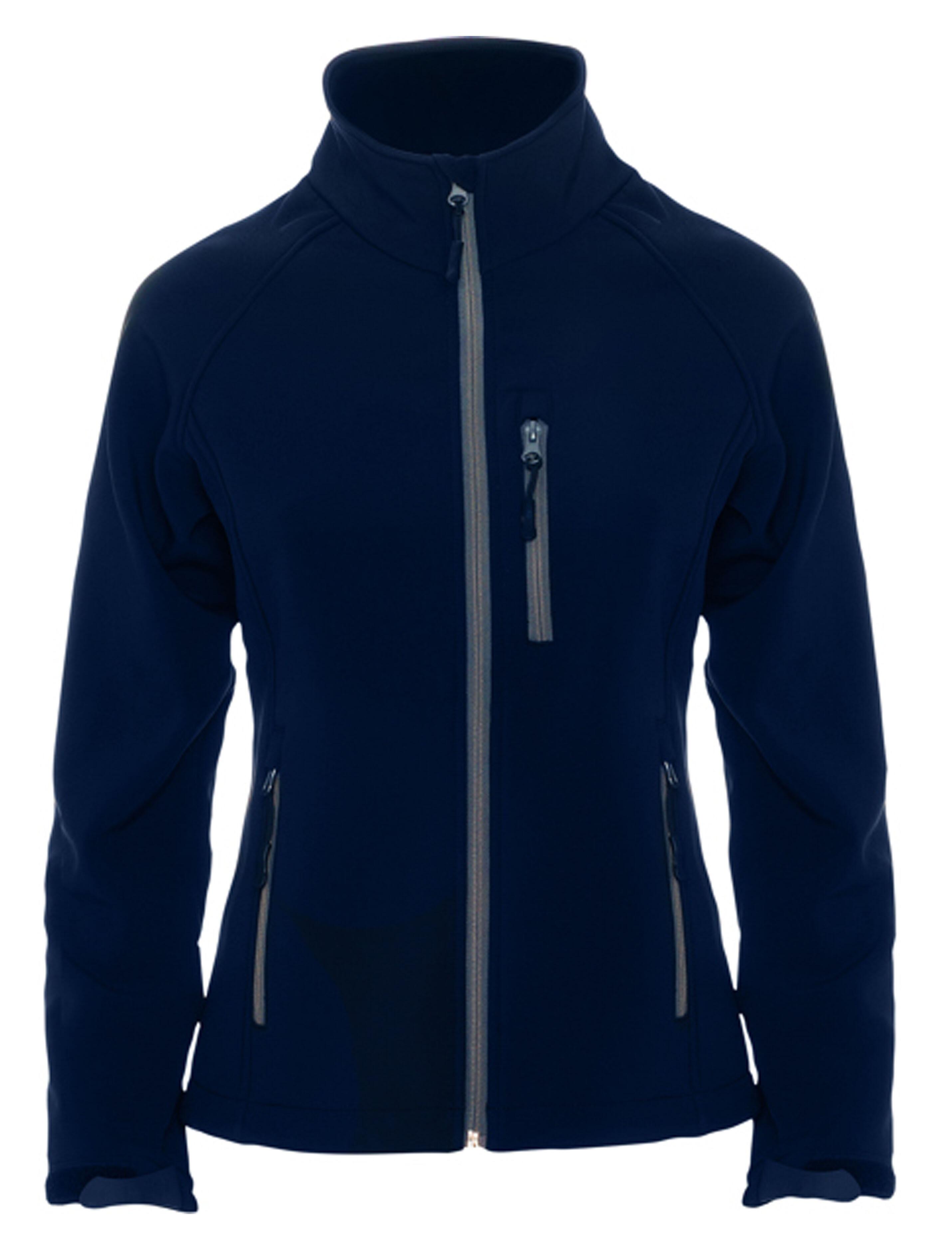 Stylish women’s Navy softshell jacket for work or outdoor wear