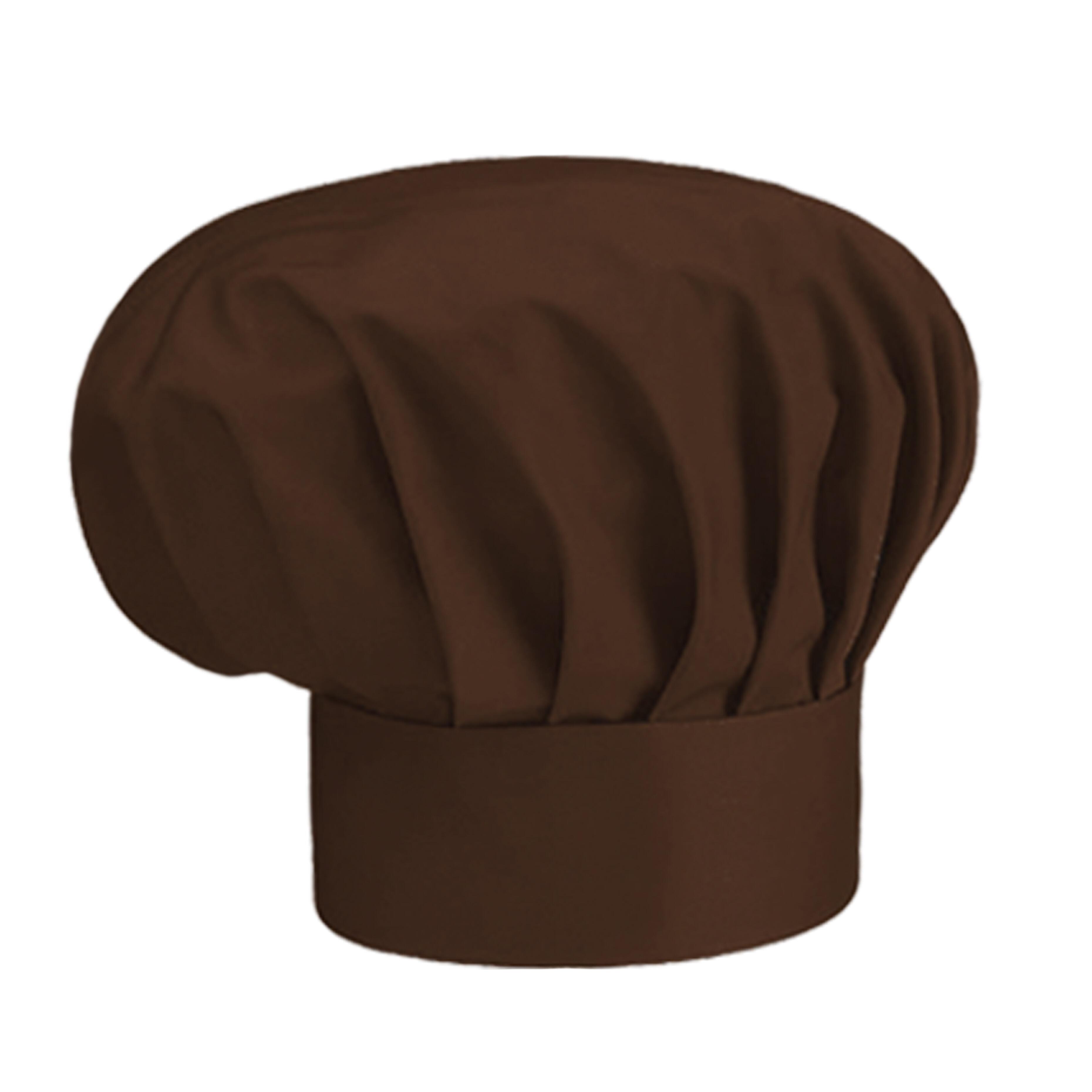 Brown chef’s hat ideal for chefs, bakers and hospitality staff