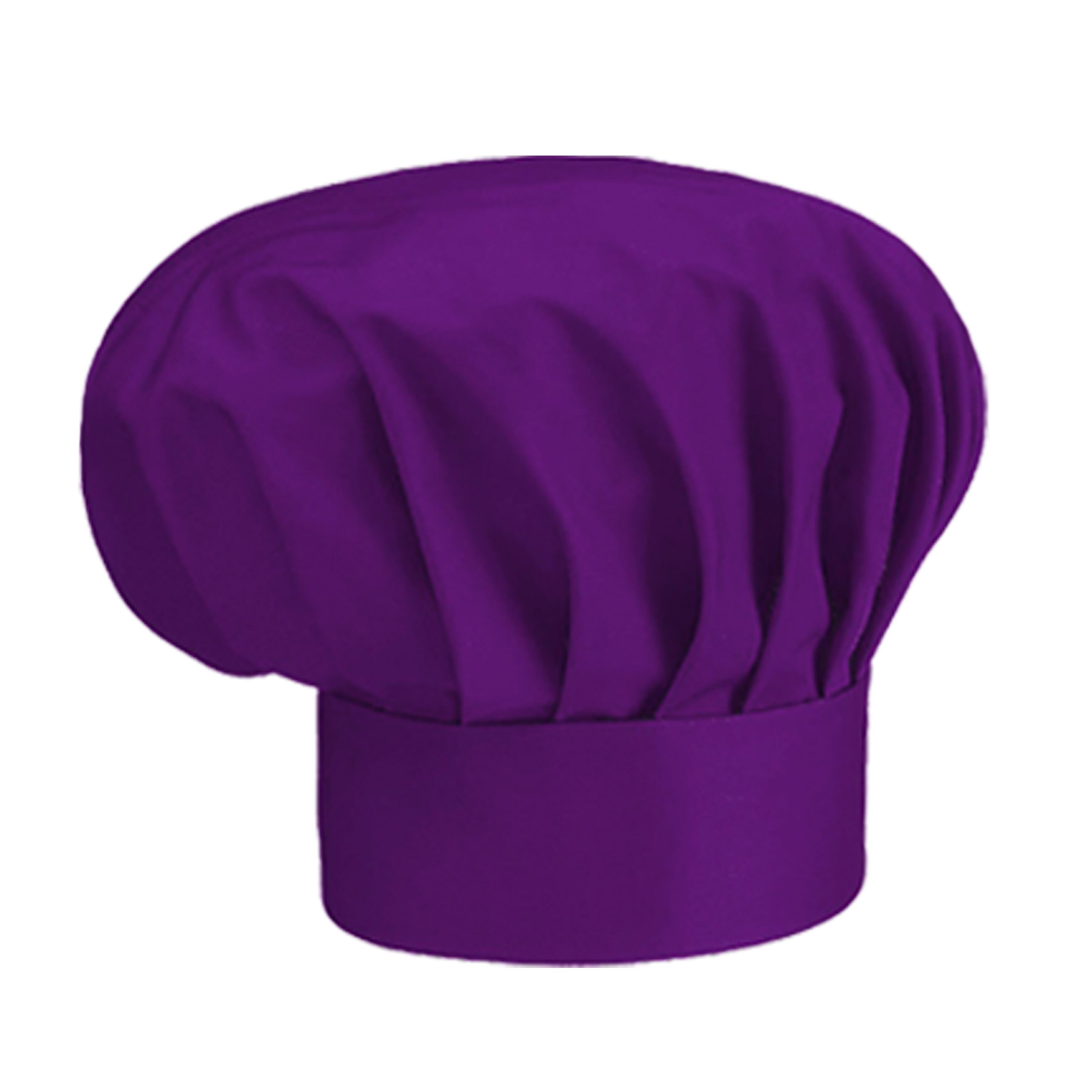 Purple chef’s hat plain style for professional kitchens