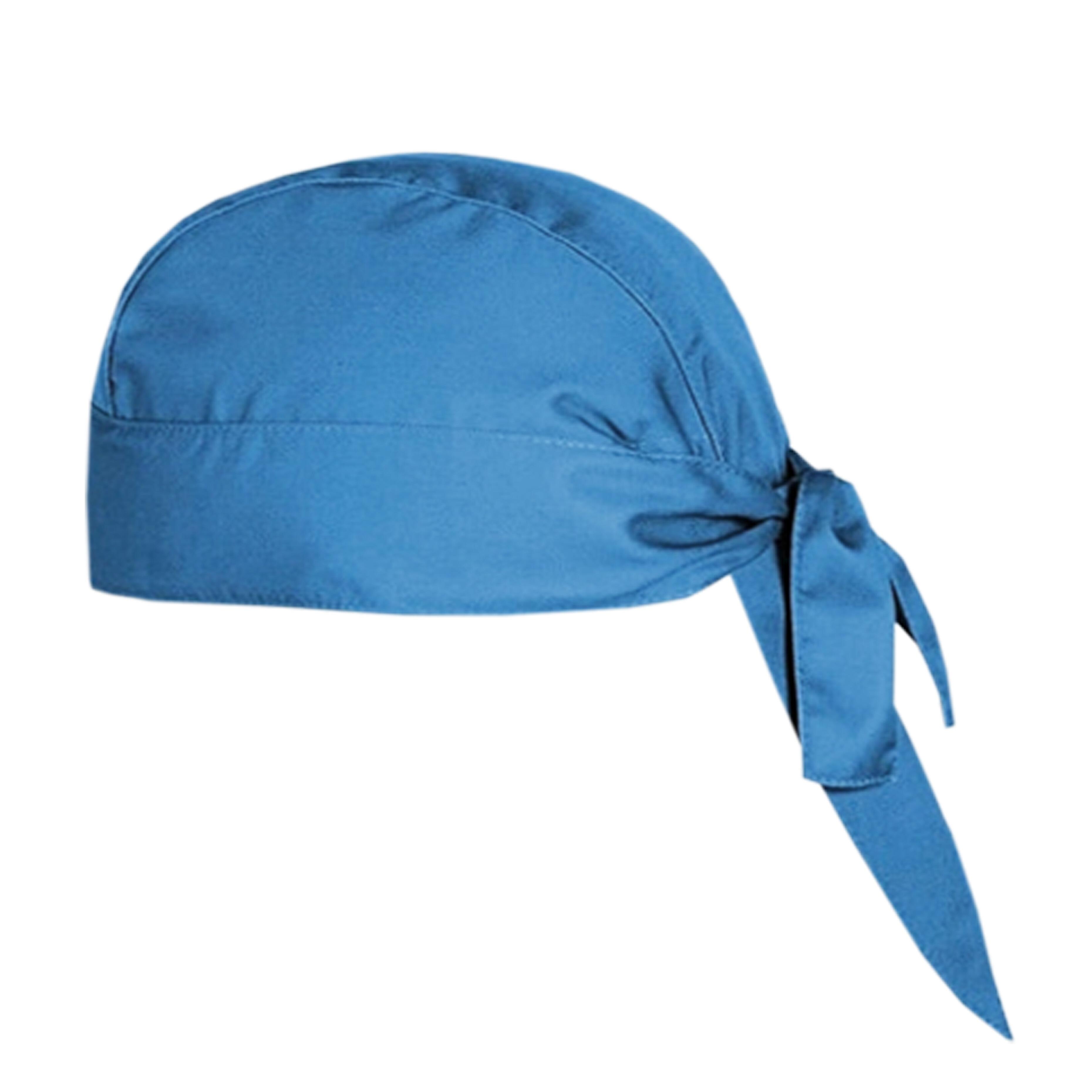 Light Blue professional chef bandana for kitchen work
