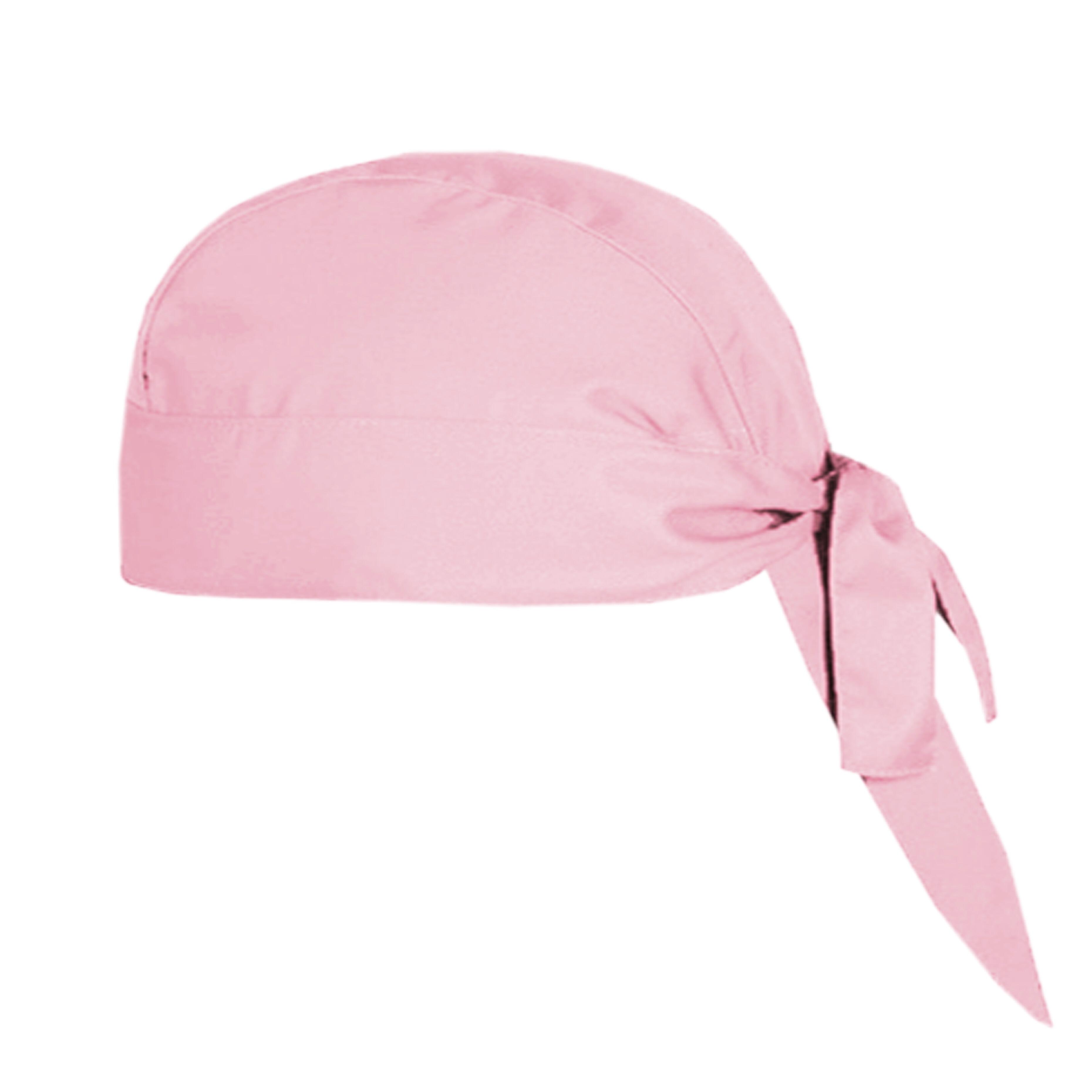 Pink kitchen bandana for chefs and culinary staff