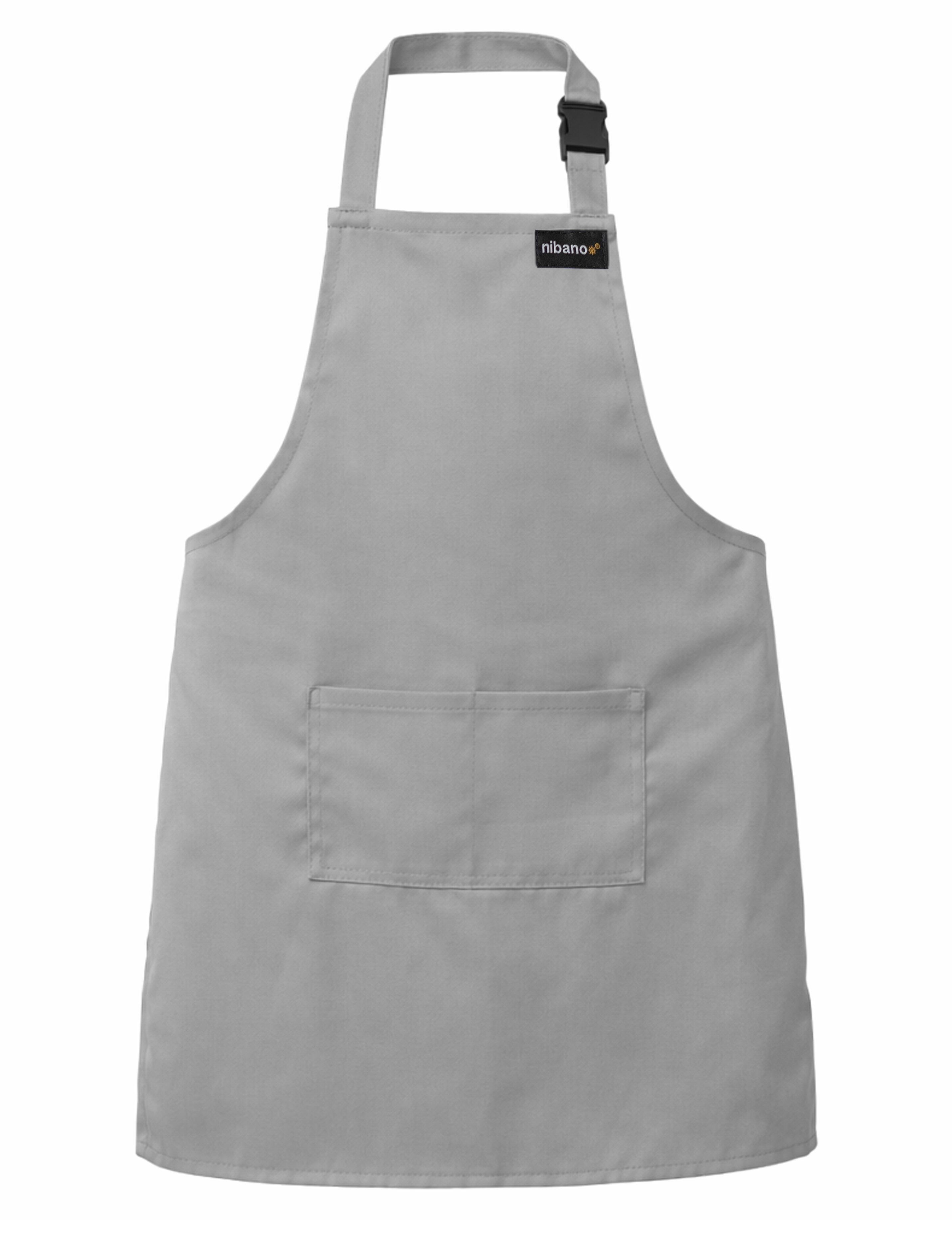 Personalised Kids Apron Light Grey Printed