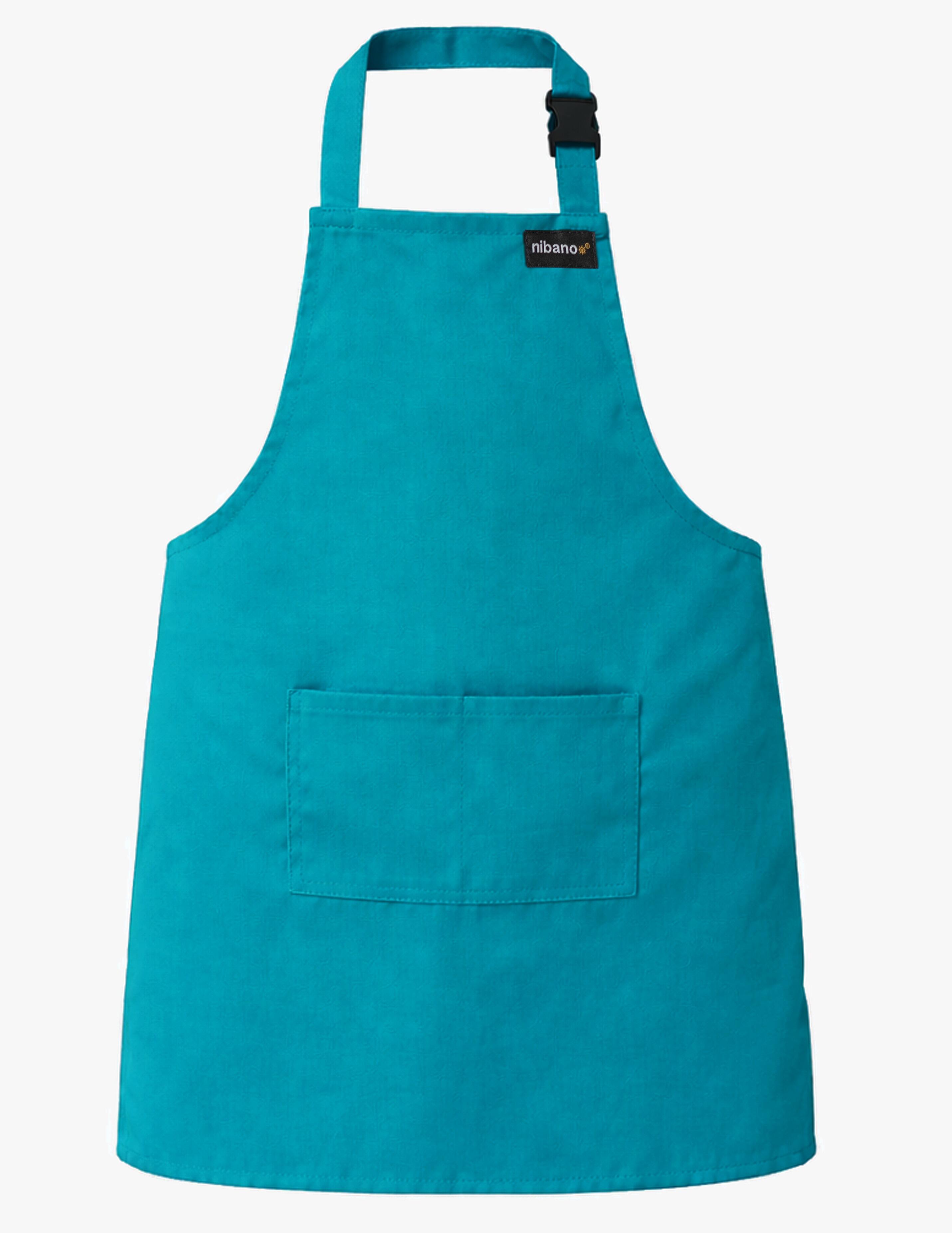 Personalised kids apron Teal printed