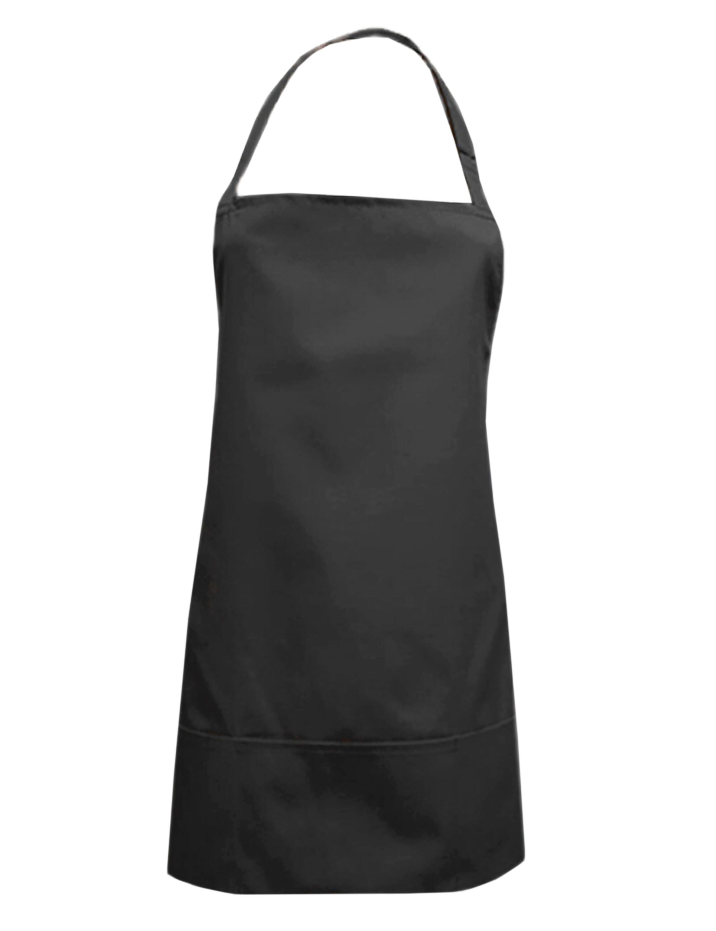 Personalised Short Bib Apron Dark Grey