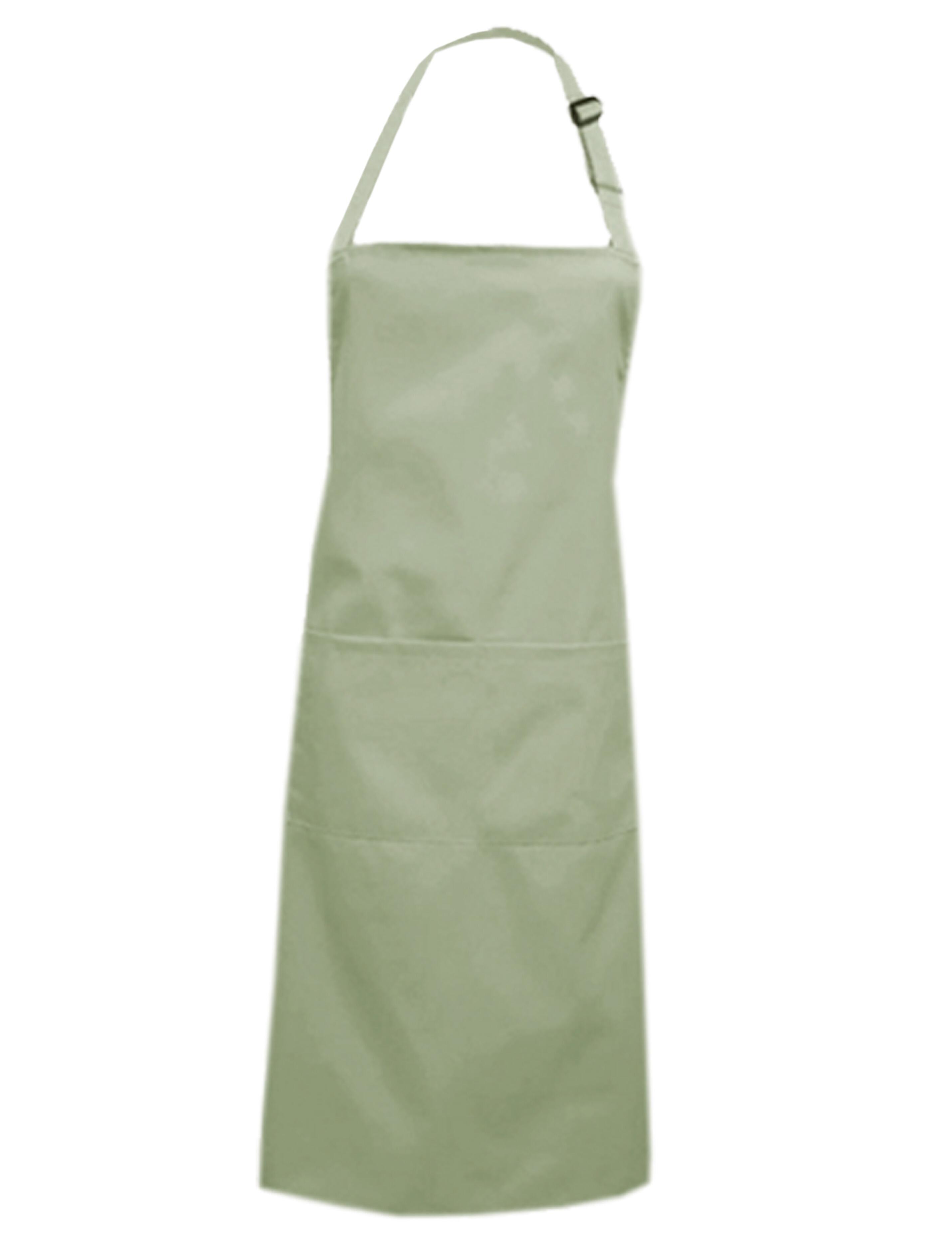 Plus size pistachio bib apron with comfortable and stylish design