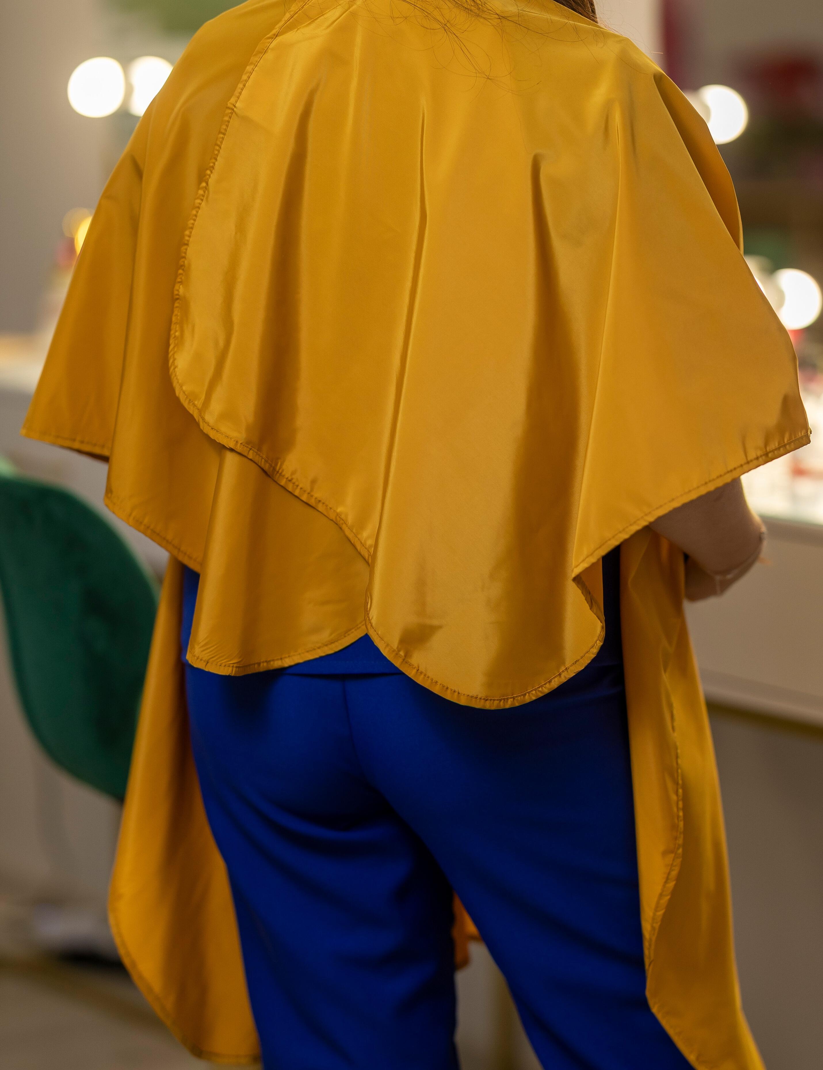 Waterproof Hair salon cape mustard