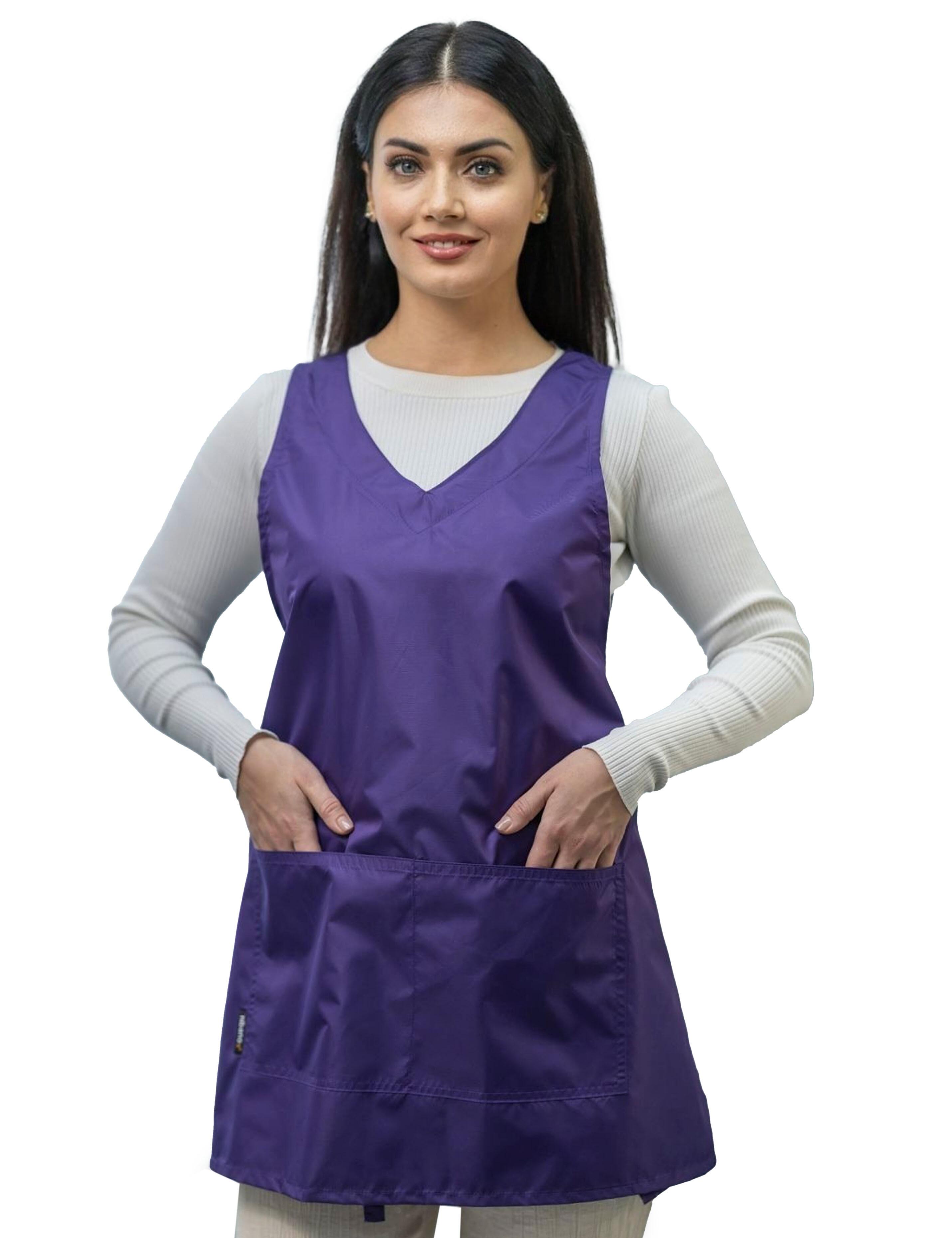 Purple Waterproof Beauty Salon Wrap Around Apron
