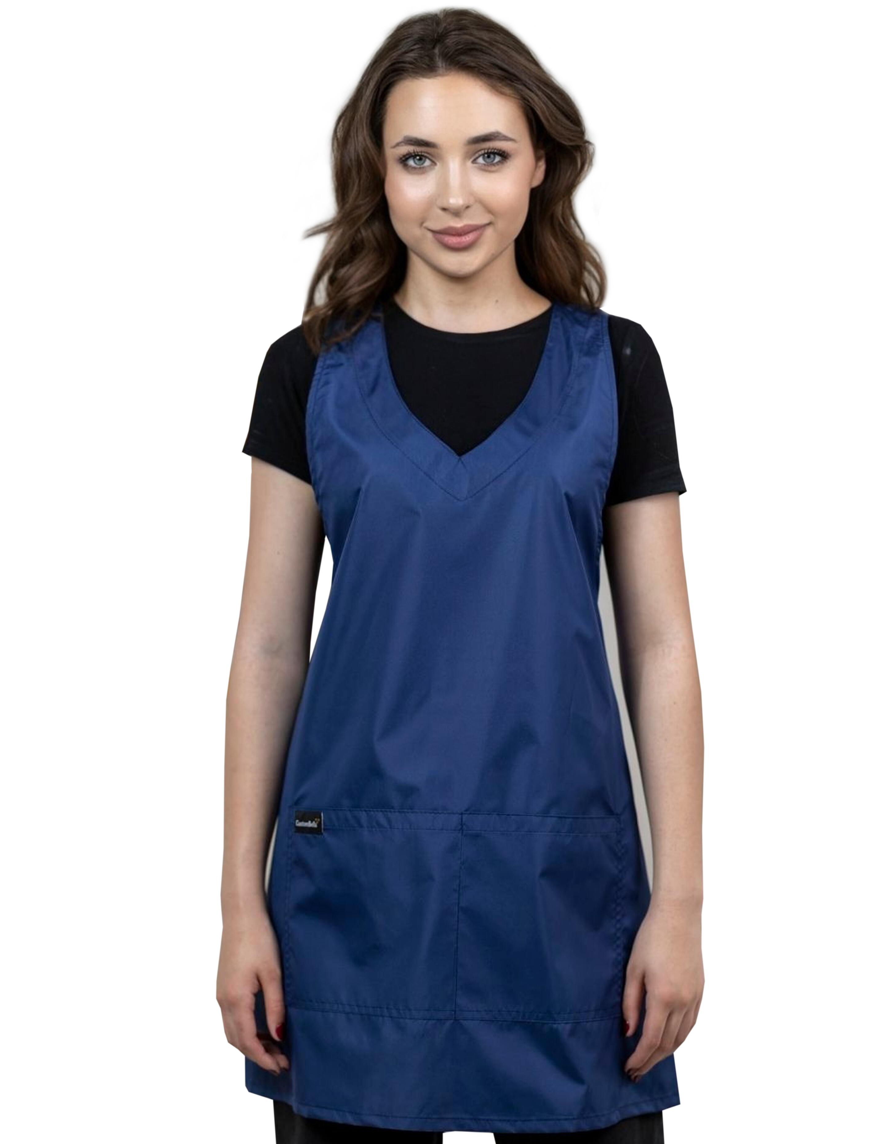 Nibano salon apron navy waterproof wrap around