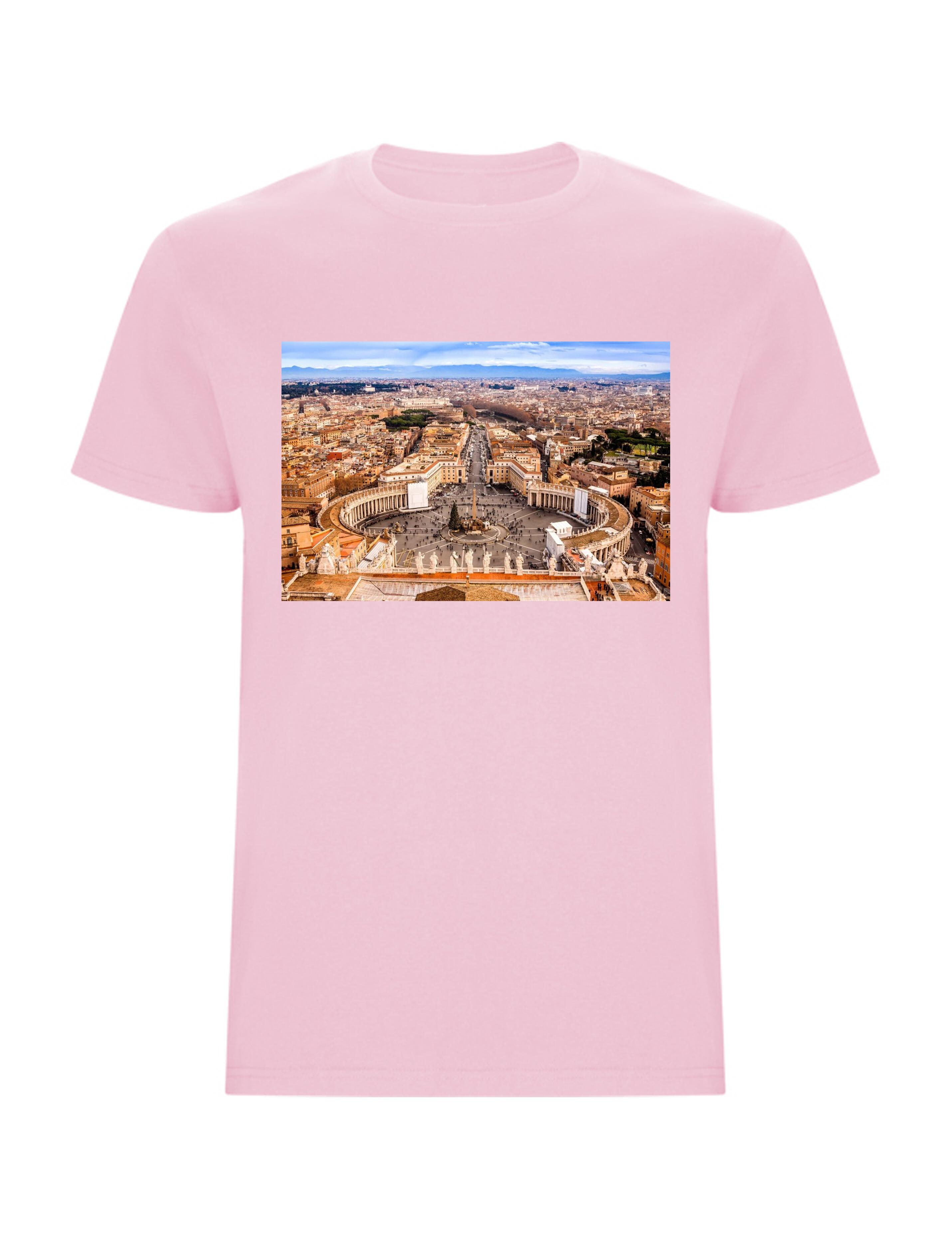 Personalised Photo Printed Short Sleeve T-Shirt Pink