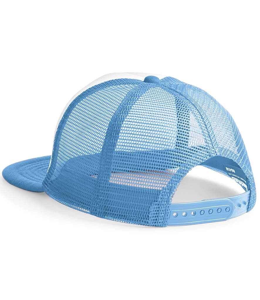 Custom Embroidered Snapback Trucker Cap Light Blue