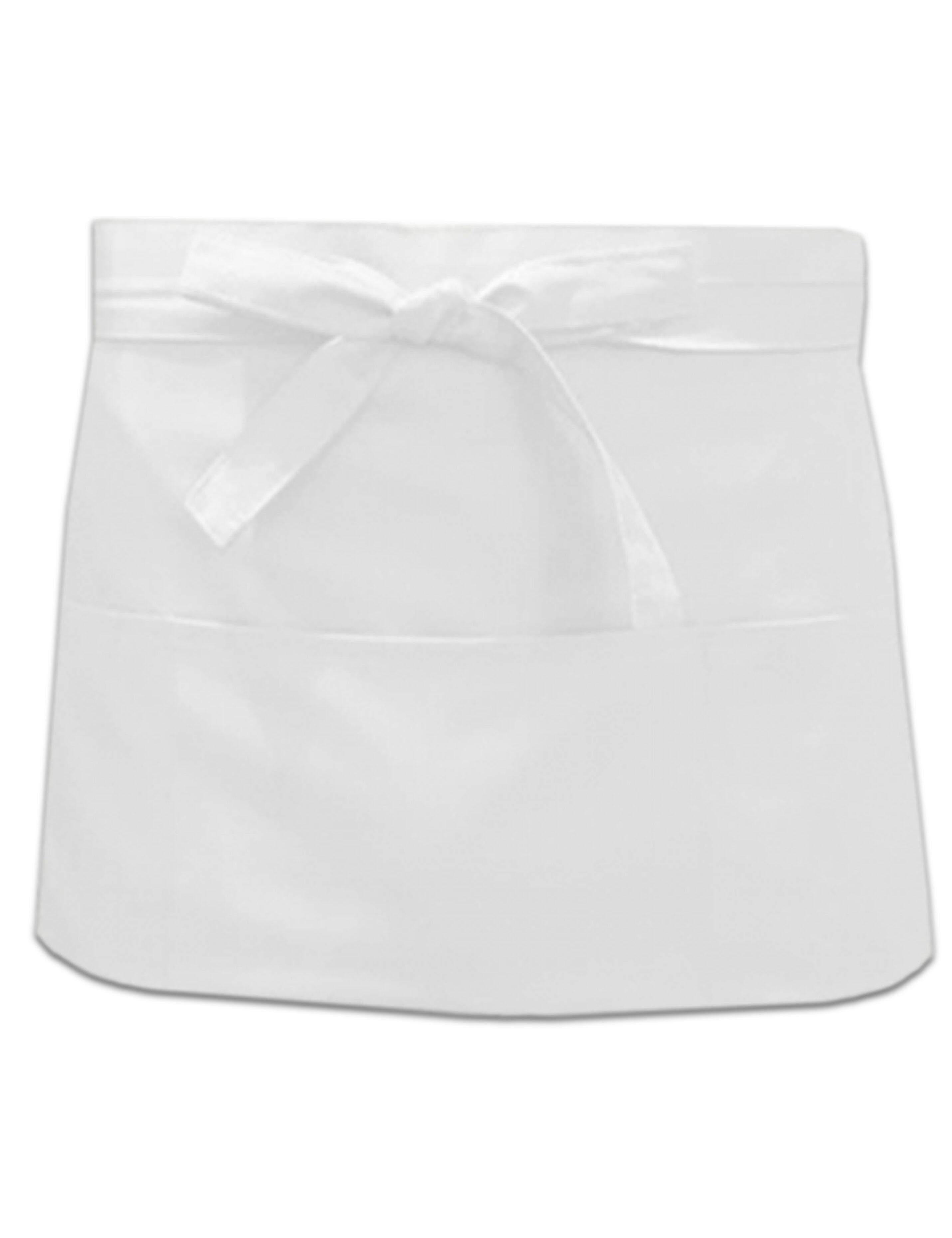 Nibano Short bar waist apron white