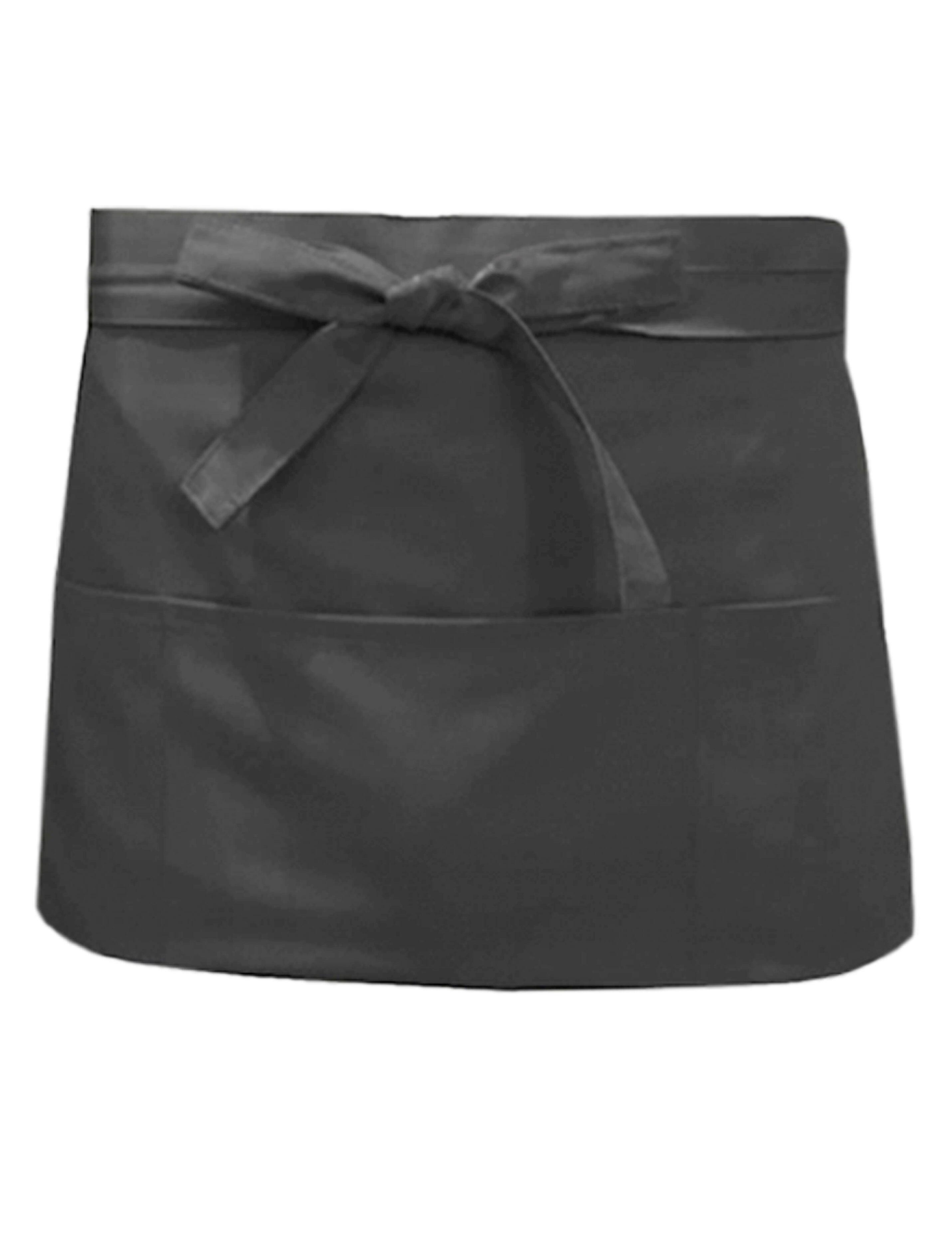 Nibano short bar apron dark grey